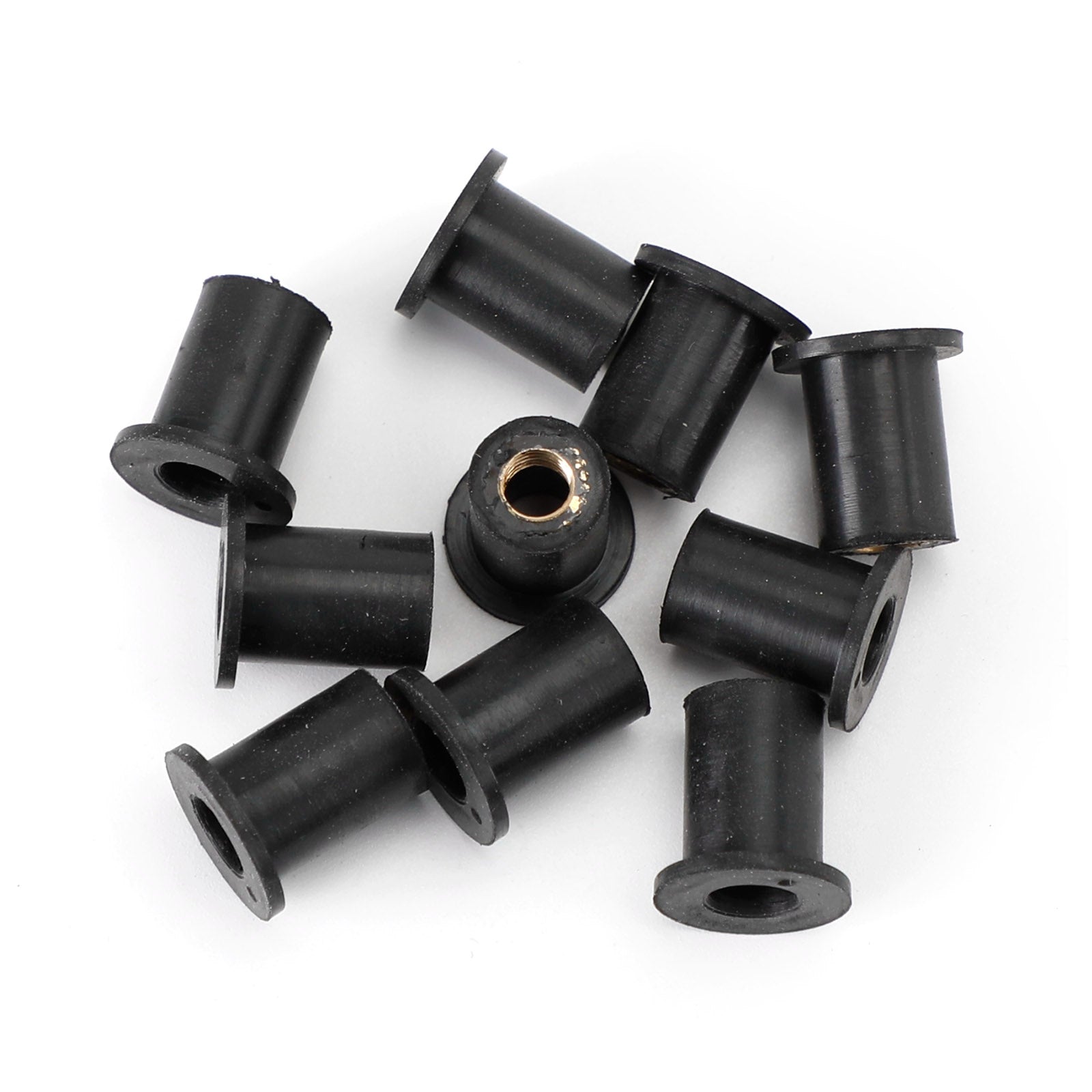 10 Quantity M5 Rubber Well Nut Windscreen & Fairing 5mm Wellnuts Fits 10mm Hole