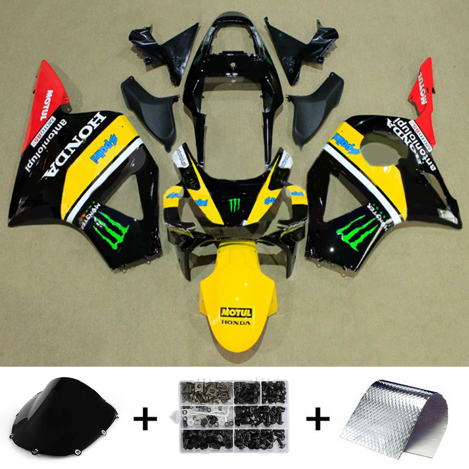 Honda CBR954 2002-2003 Fairing Kit Bodywork Plastic ABS