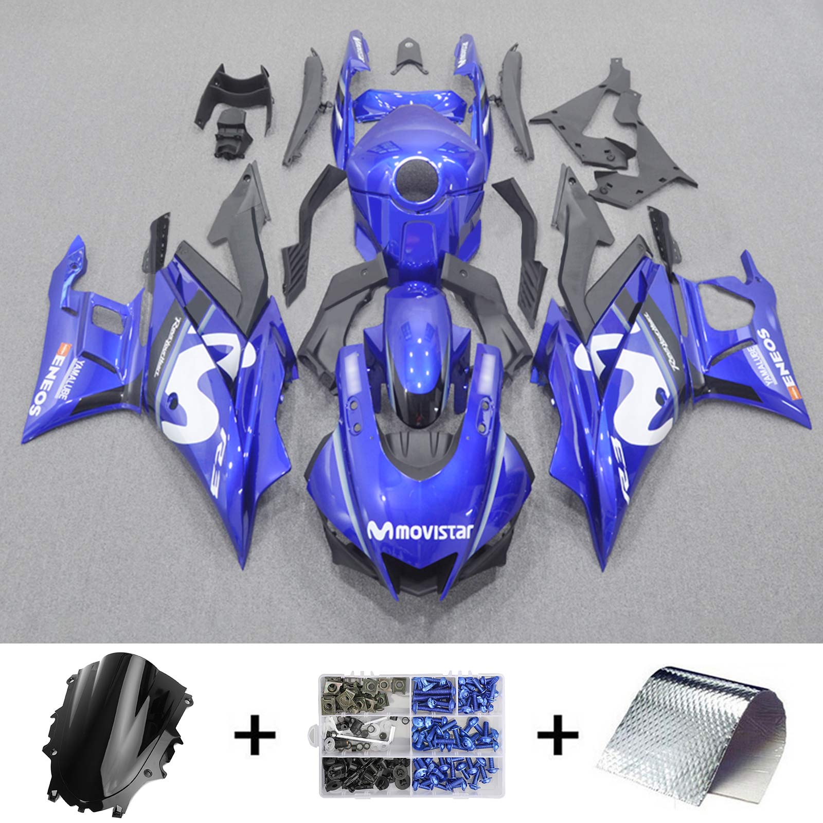 Yamaha YZF-R3 R25 2022-2023 Fairing Kit هيكل السيارة بلاستيك ABS