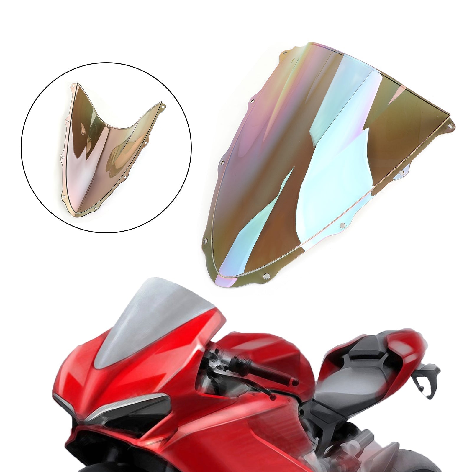 ABS Plastic Motorcycle Windshield WindScreen for Ducati 1299 2015-2020 Generic