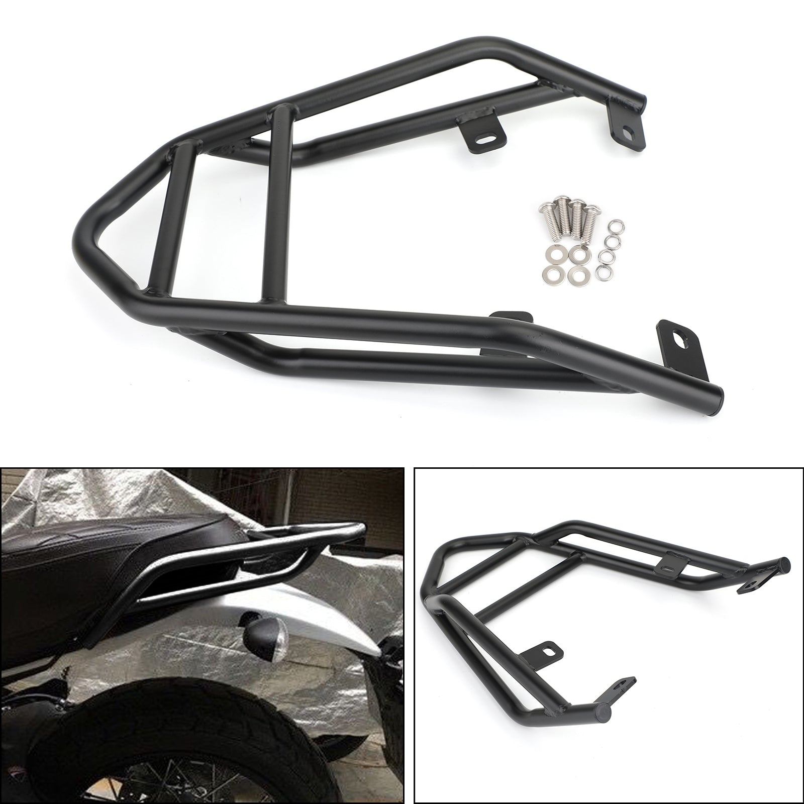 Rear Top Case Carrier Luggage Rack Fit for Ducati Scrambler 400 803 2016-2019 Generic