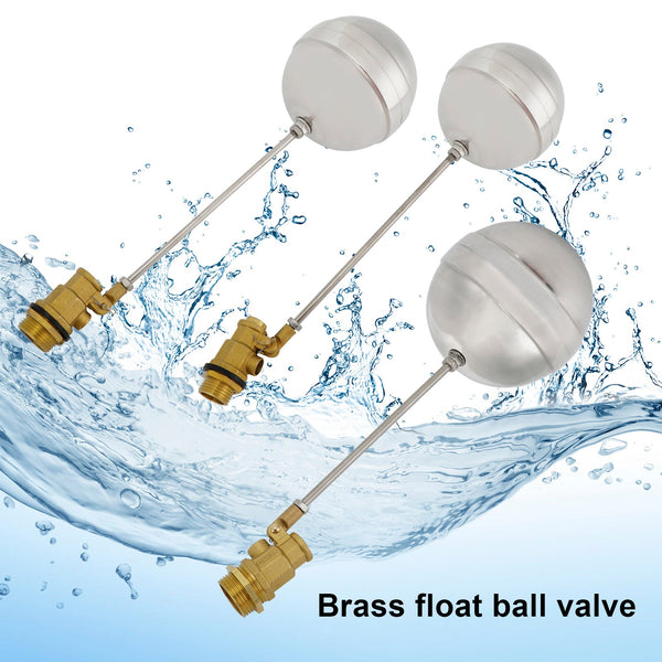 Sensor de agua de acero inoxidable de bola flotante de válvula de bola de flotador de rosca macho de 1/2 "-1"