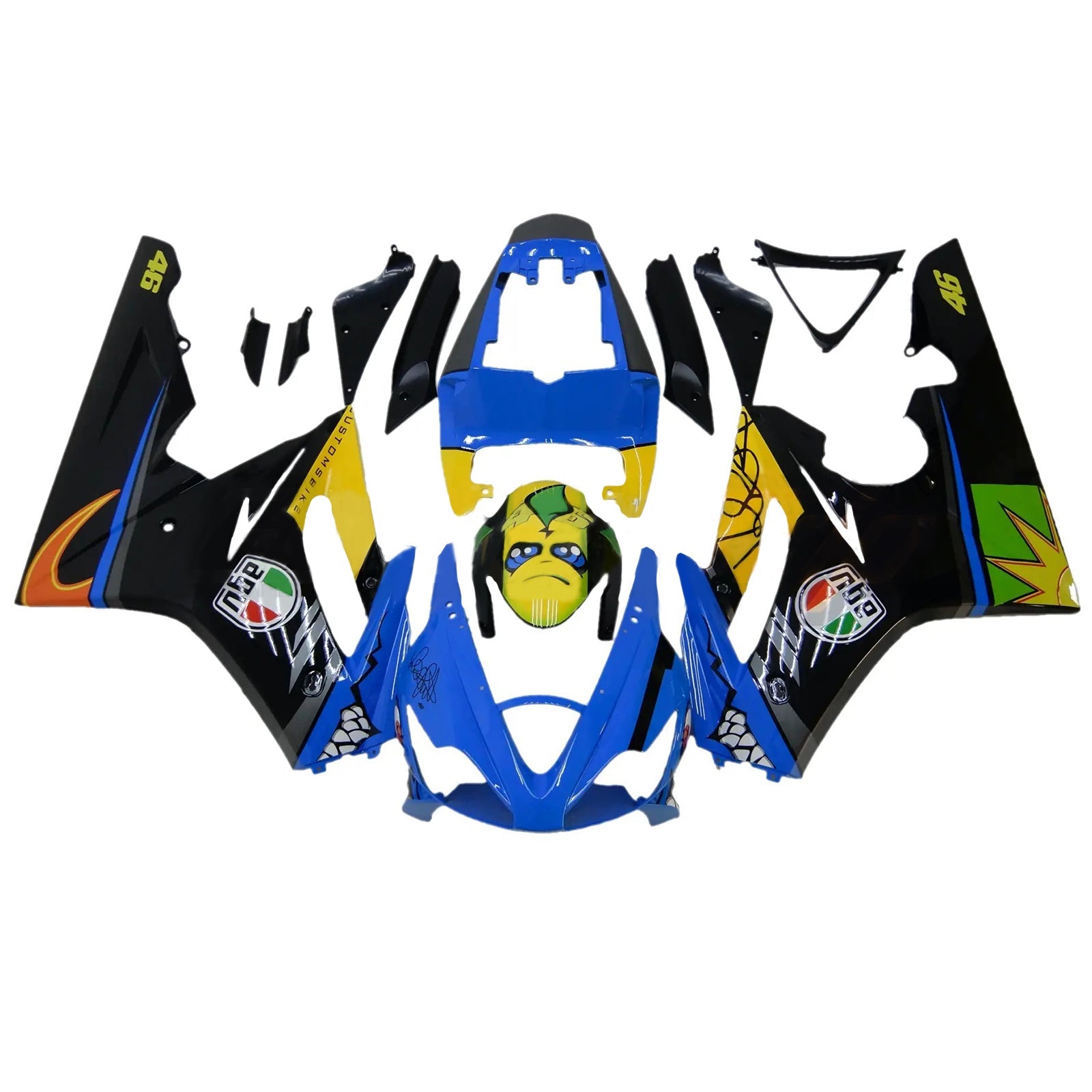 Triumph Daytona 675 2006-2008 Fairing Kit Bodywork Plastic ABS