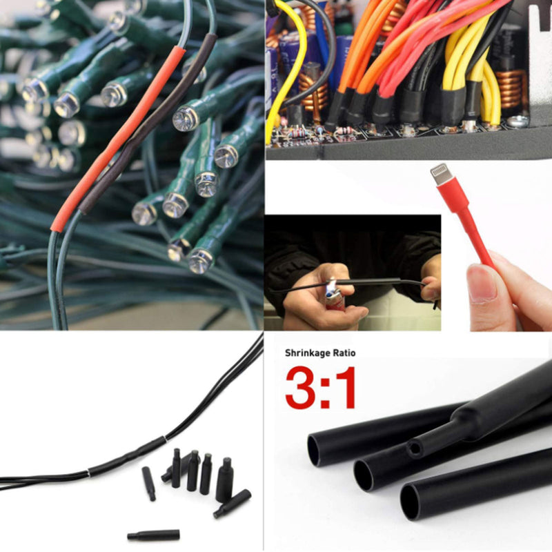 750 piezas Cable termorretráctil manga envoltura de alambre tubo 2:1 surtido Kit herramientas