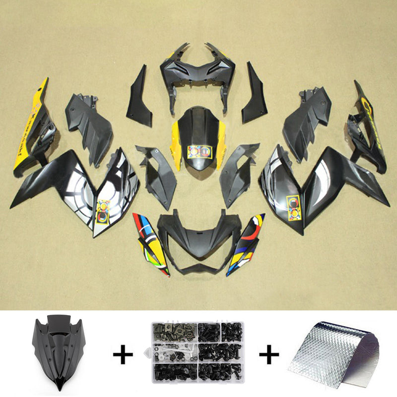 كاواساكي Z250 Z300 2015-2016 Fairing Kit هيكل السيارة بلاستيك ABS