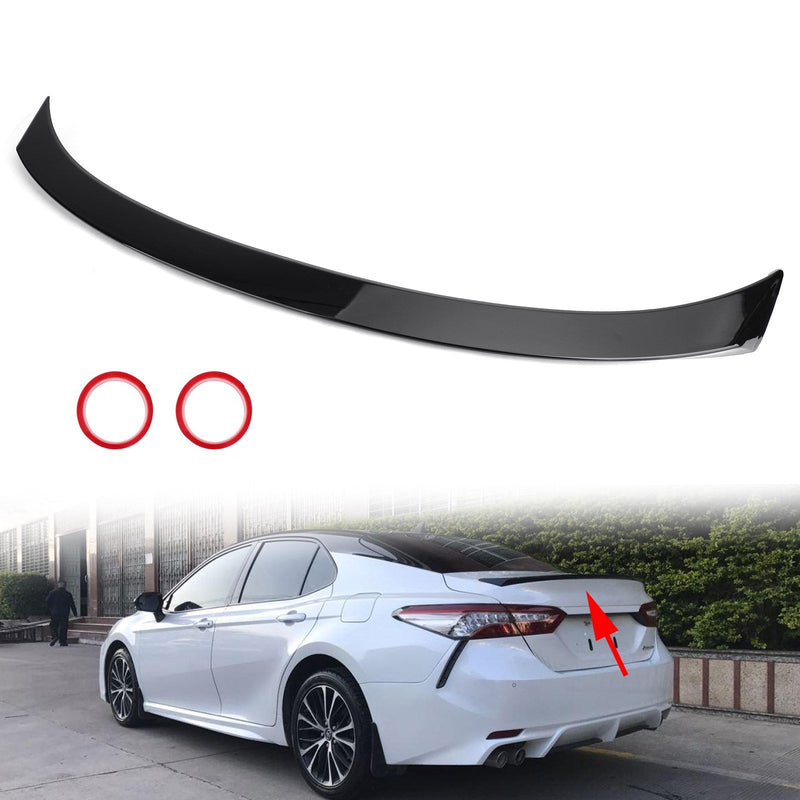 Glossy Black Rear Spoiler Wings Fit Toyota Camry LE SE XSE XLE 2018-2023 Generic
