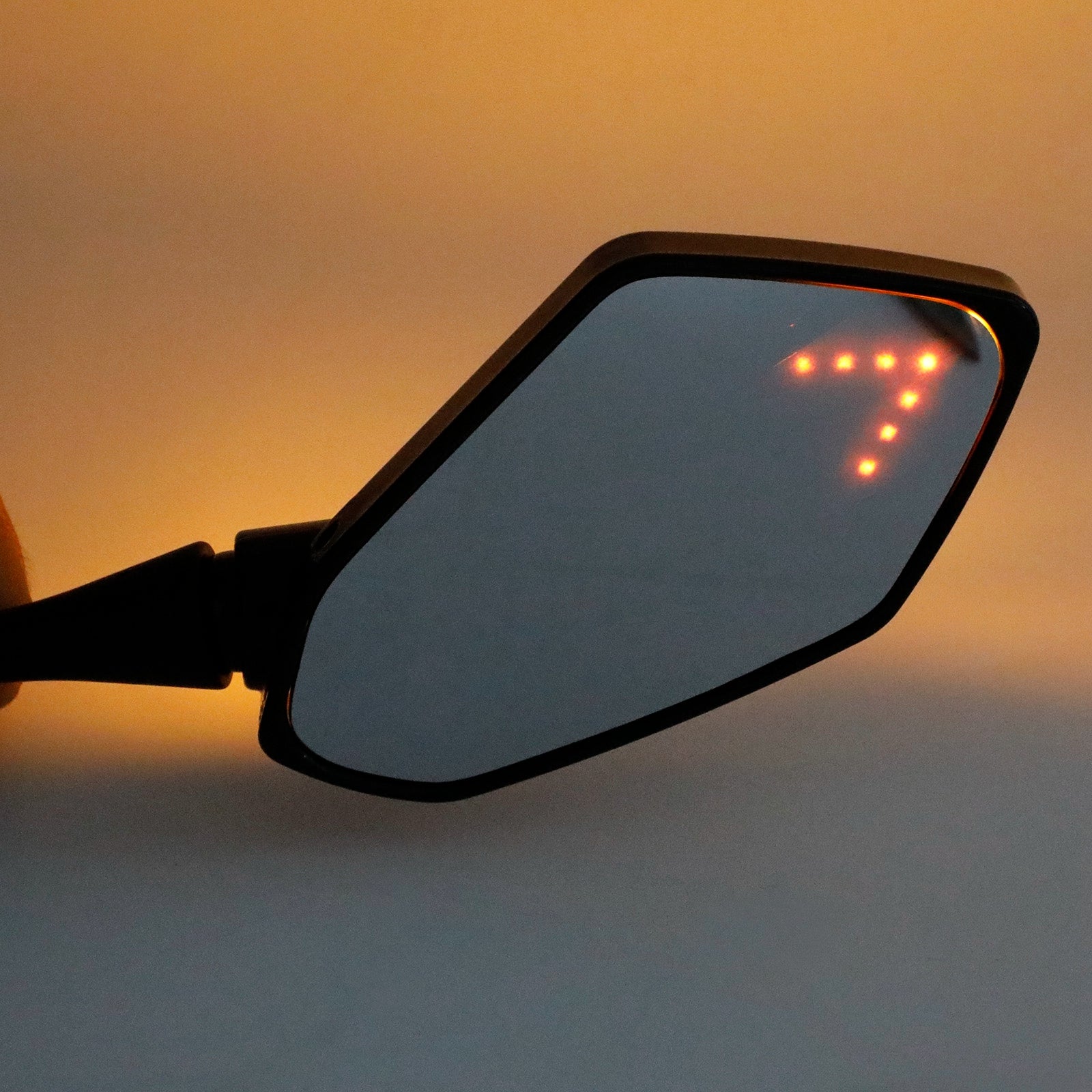 Kawasaki ZX6R ZX10R Ninja 650R Z750 LED Mirrors w/ Turn Signal Indicat