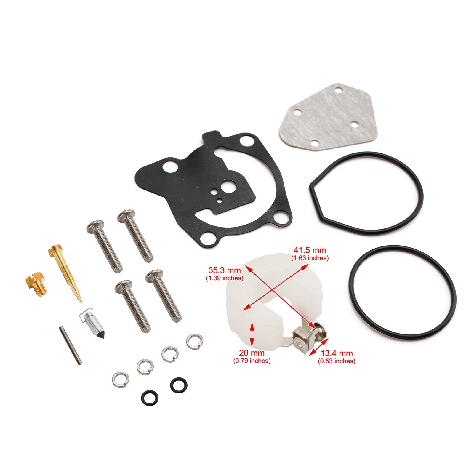 Carburetor Carb Rebuild Kit for Yamaha 2 Stroke 40HP E40X Outboard Motor