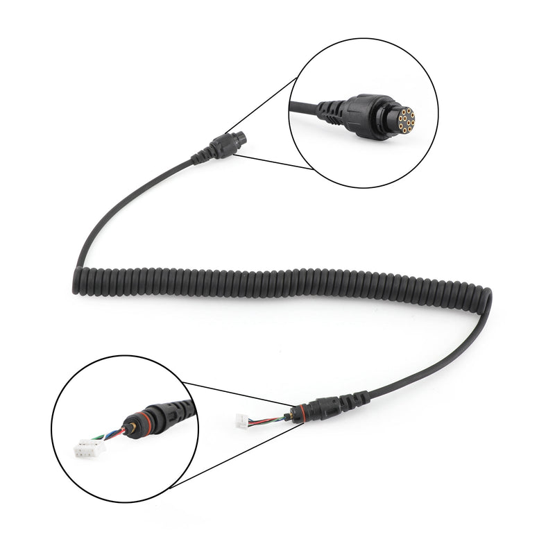 Cable de micrófono de altavoz de aviación de 10 pines apto para Hytera MD780/G MD782U RD982U RD980