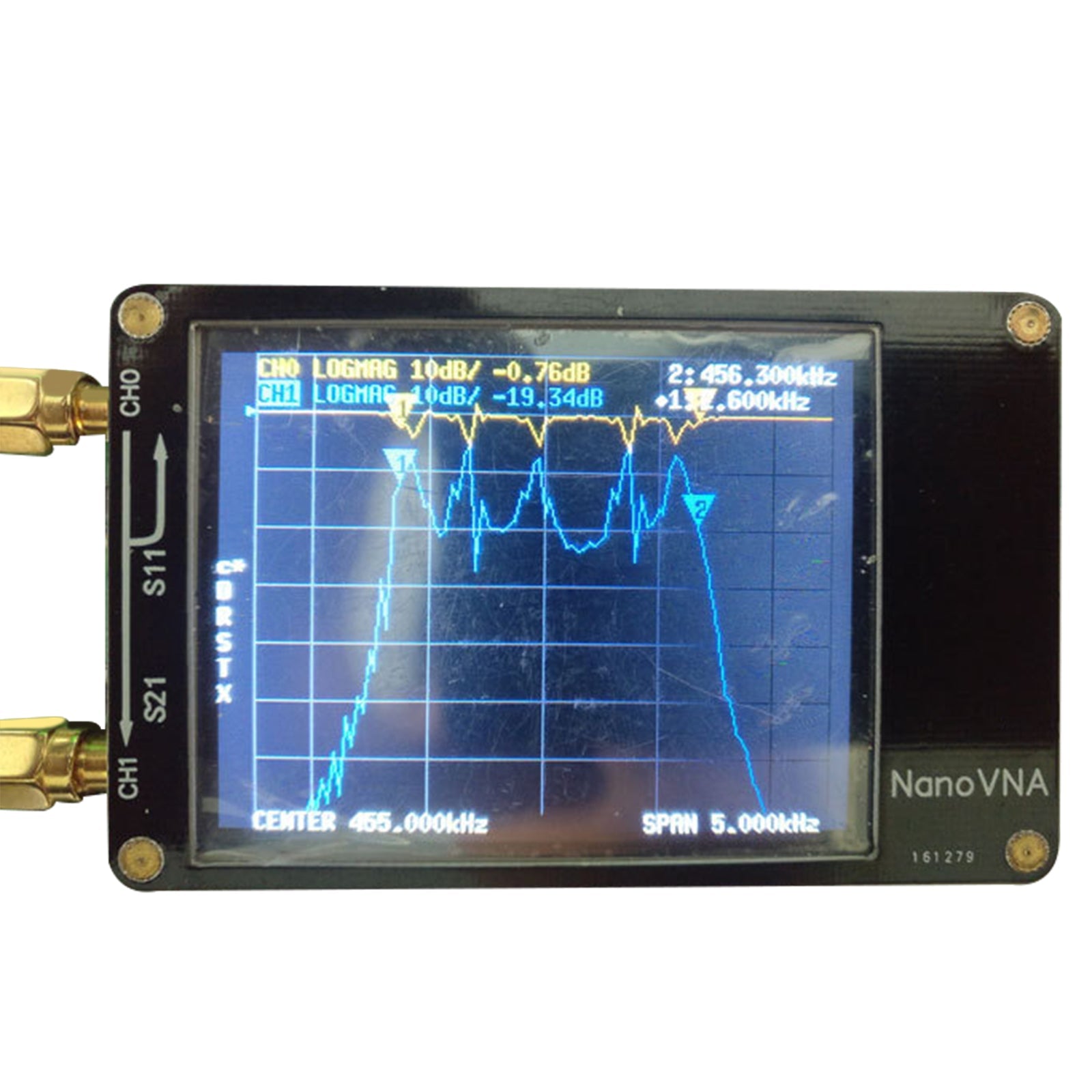 NanoVNA-H Vector Network Antenna Analyzer MF HF VHF UHF Analyzer W/ SD Card Slot