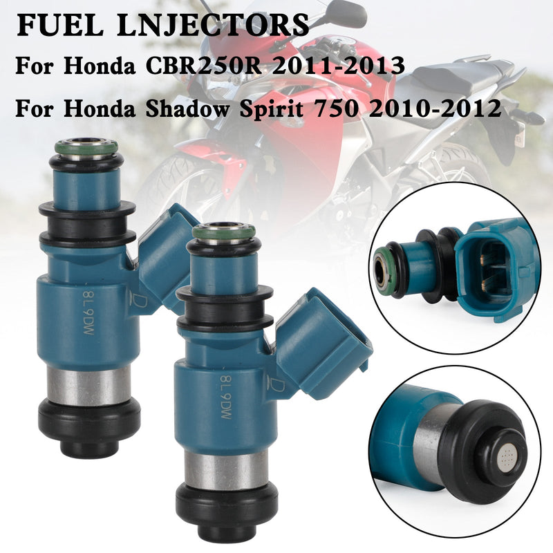 Inyector de combustible 2 uds para Honda CBR250R Shadow Phantom 750 16450-MFE-641 16450MFE641