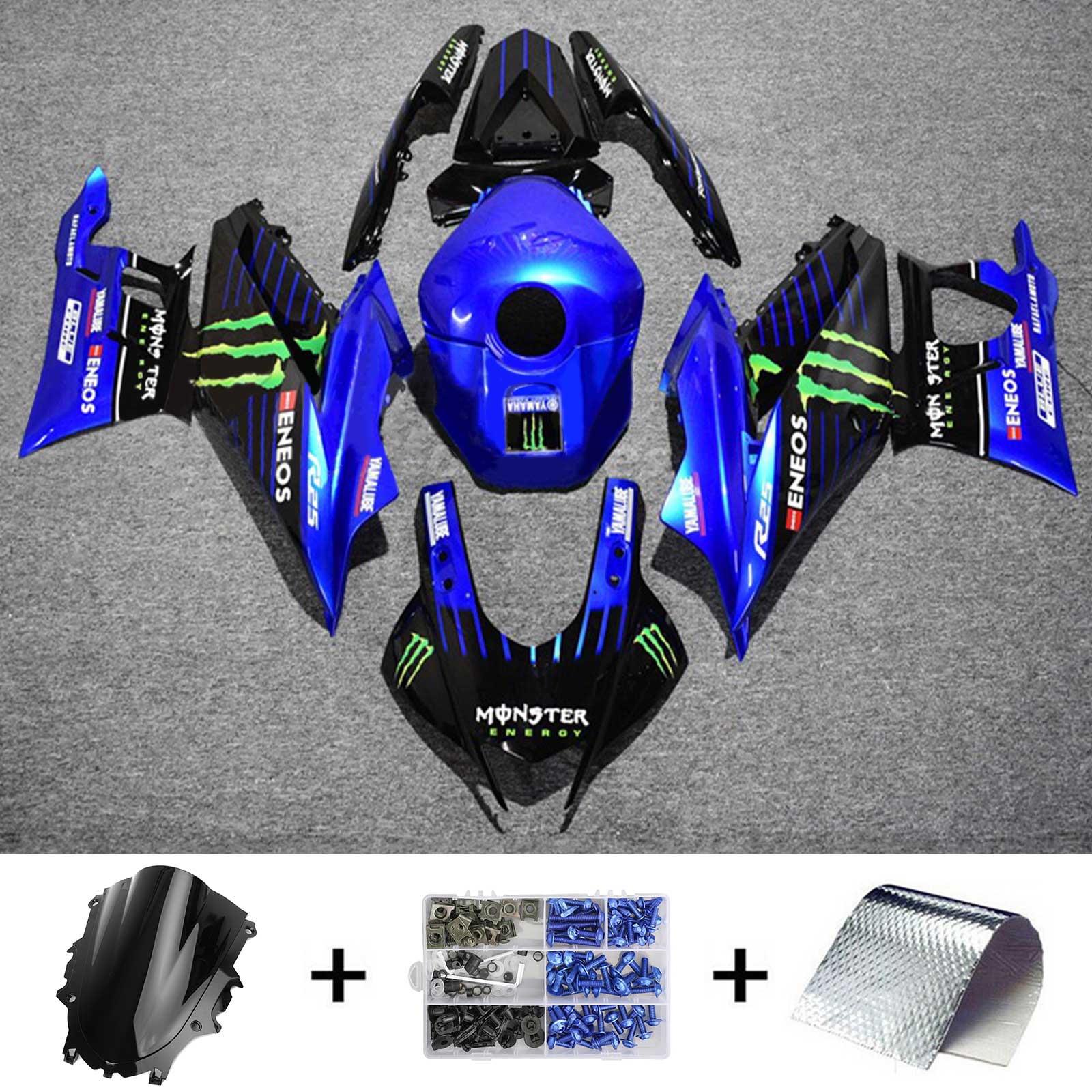 Yamaha YZF-R3 R25 2022-2024 Fairing Kit Bodywork Plastic ABS