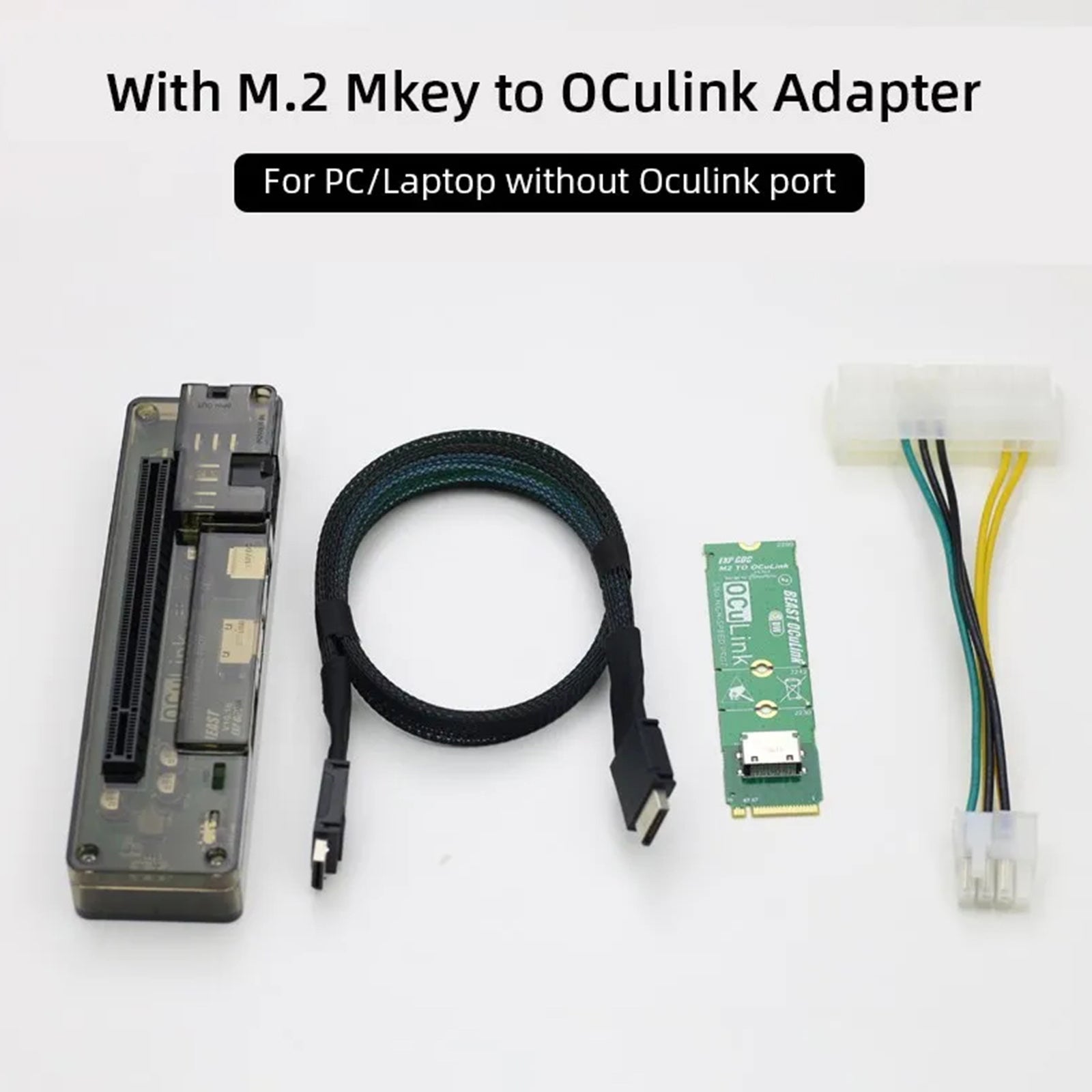 Tarjeta adaptadora PCI-E X4 M.2 a OCULINK, tarjeta de vídeo externa, estación de acoplamiento para ordenador portátil