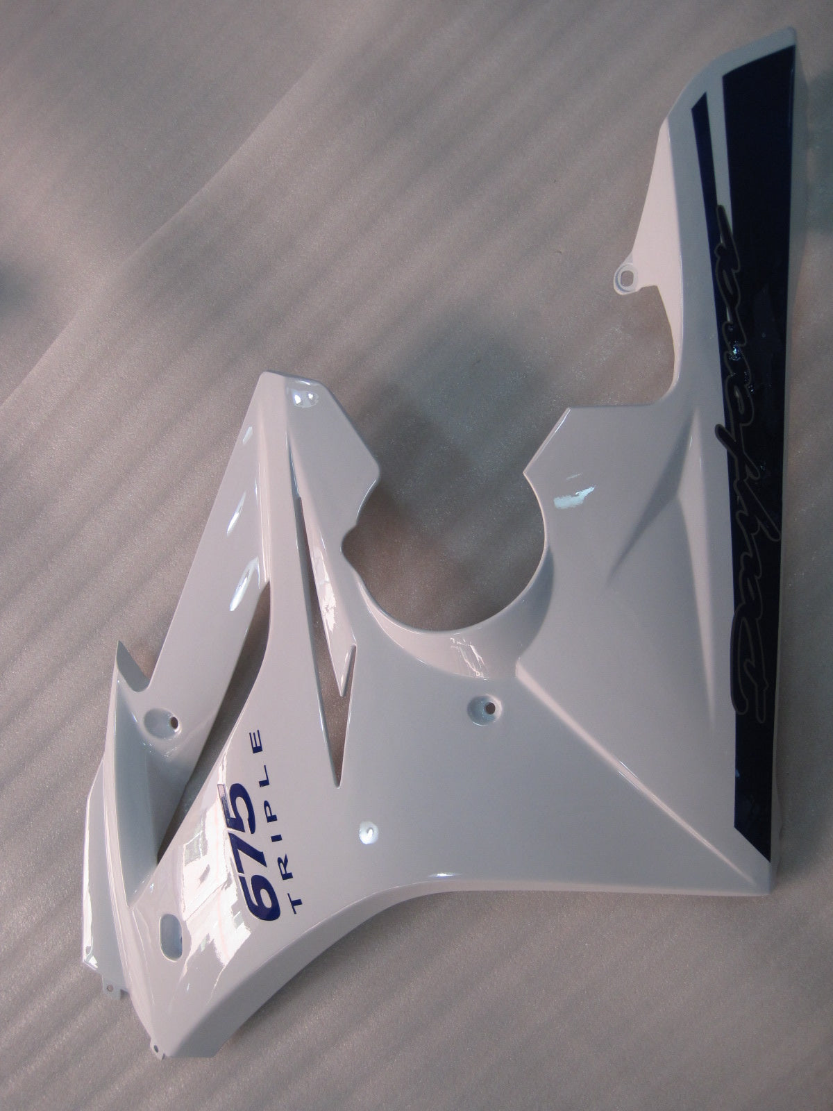 Fairings 2009-2012 Triumph Daytona 675 أبيض أزرق دايتونا Generic