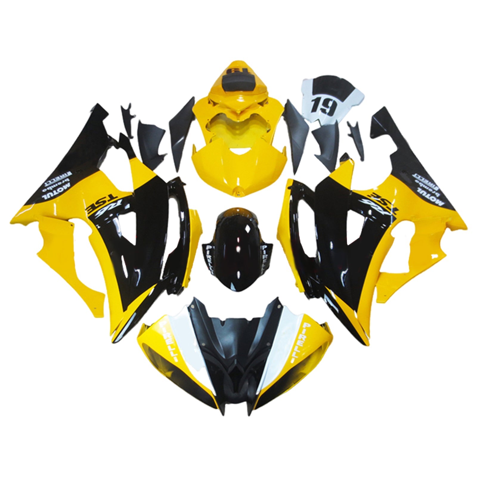 Yamaha YZF 600 R6 2008-2016 Fairing Kit Bodywork Plastic ABS