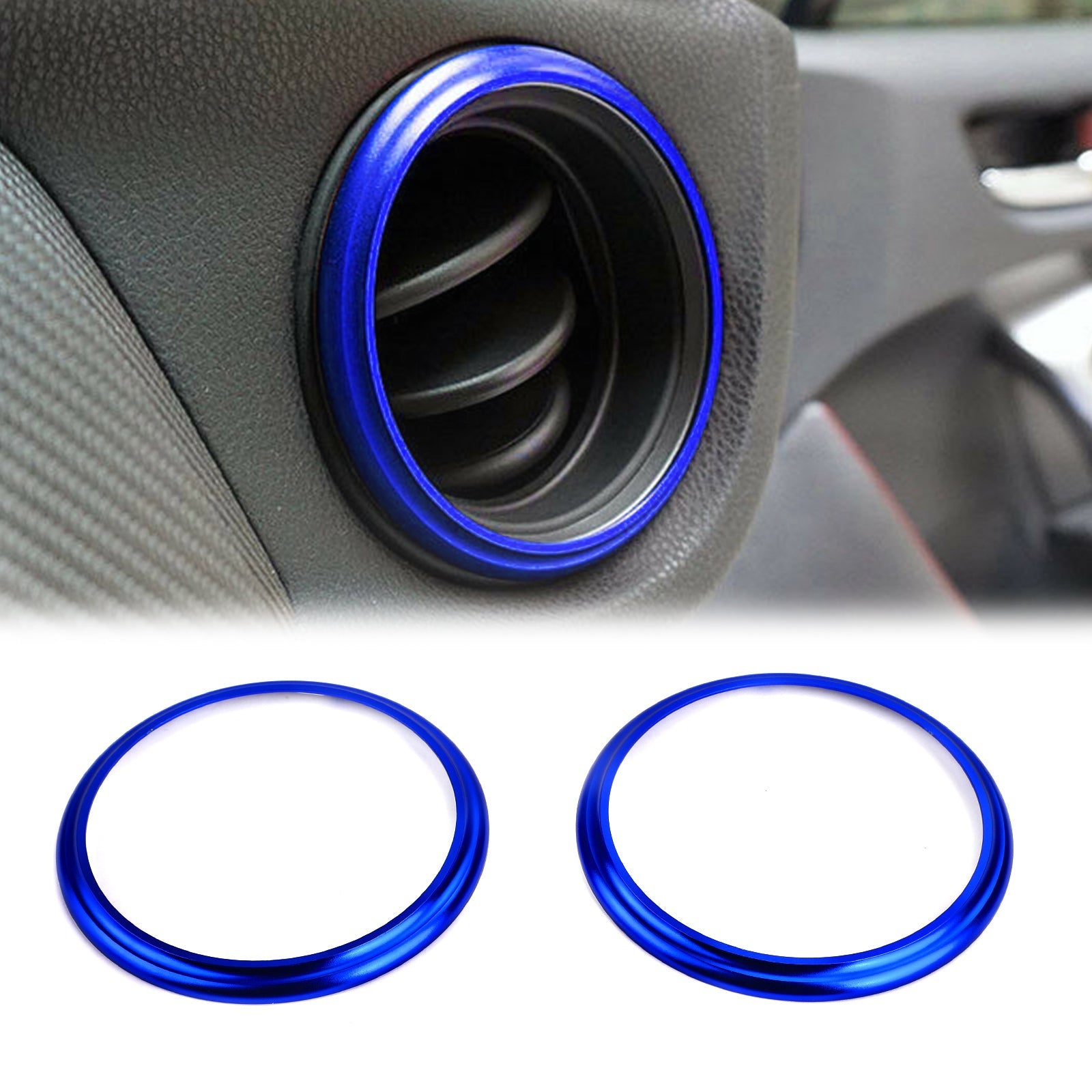 2PCS Car Aluminum Air Outlet Trim Cover Sticker Fits For BRZ Toyota 86 Generic