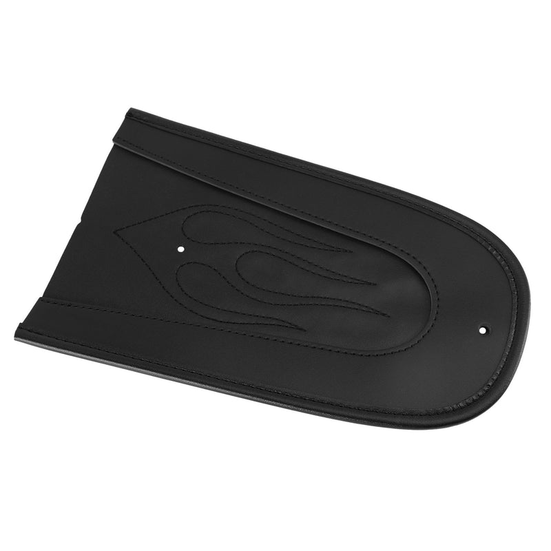 Babero para guardabarros trasero de asiento individual con puntada de llama de cuero PU negro para Sportster 1200 883 genérico