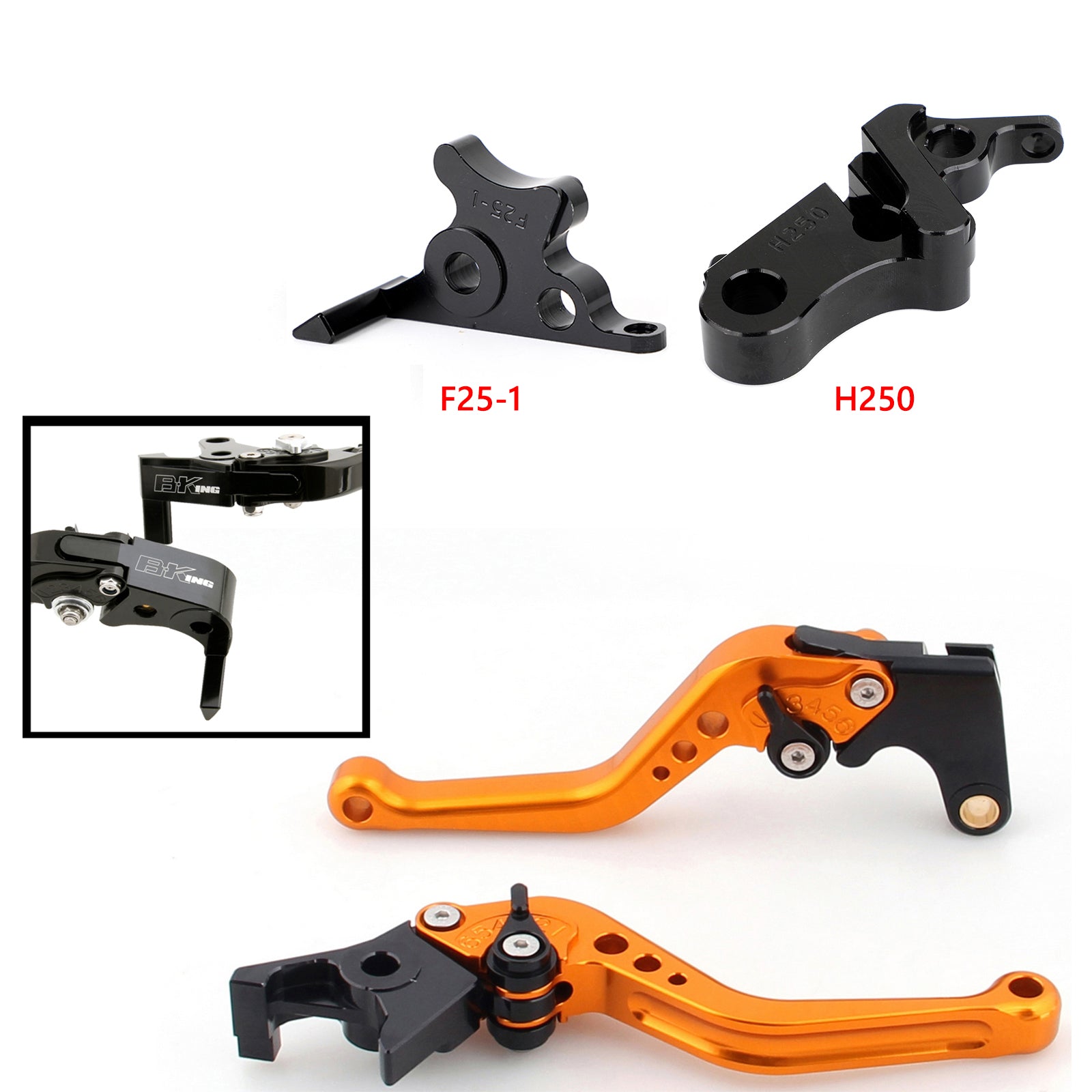 Short Clutch Brake Lever fit for Honda CBR500R/CB500F/X 19-21 CBR300R 19-21 Generic