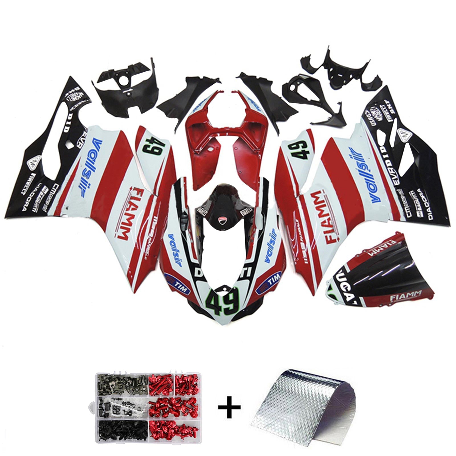 Ducati 1199 899 2012-2015 Kit Carenado Carrocería Plástico ABS