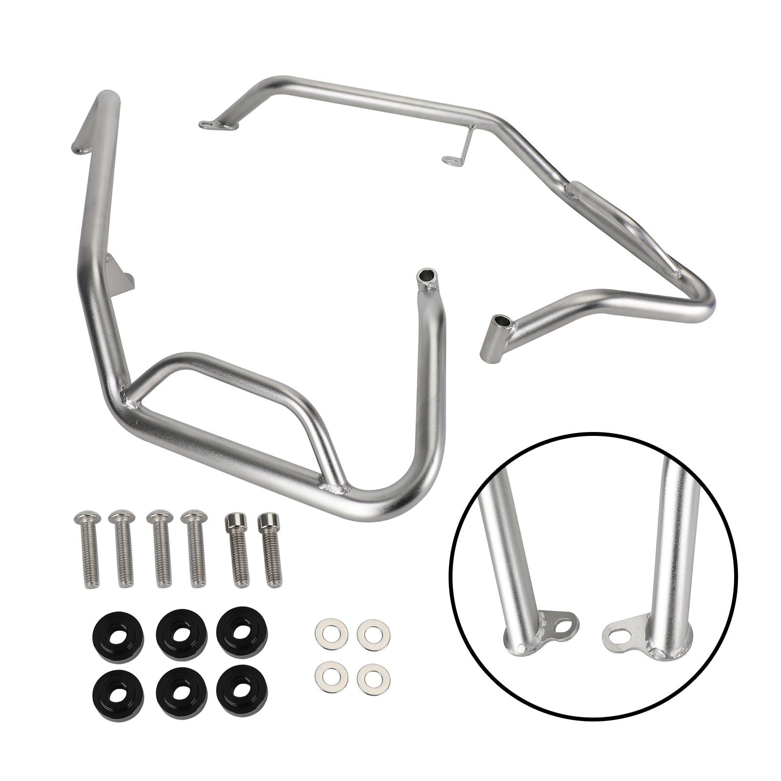 Crash Bar Lower Engine Guard Steel Frame Silver Fit For Honda X-Adv X Adv 750 21 Generic