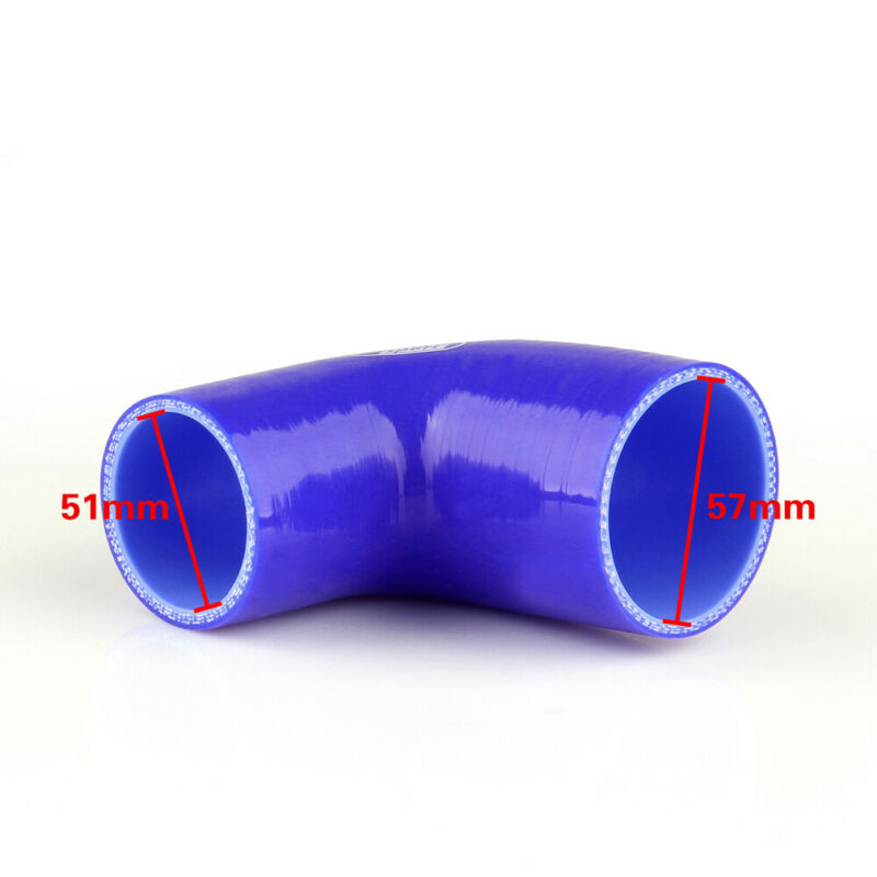 Elbow 90 Degree 51mm 57mm Silicone Pipe Hose Coupler Intercooler Turbo Intake