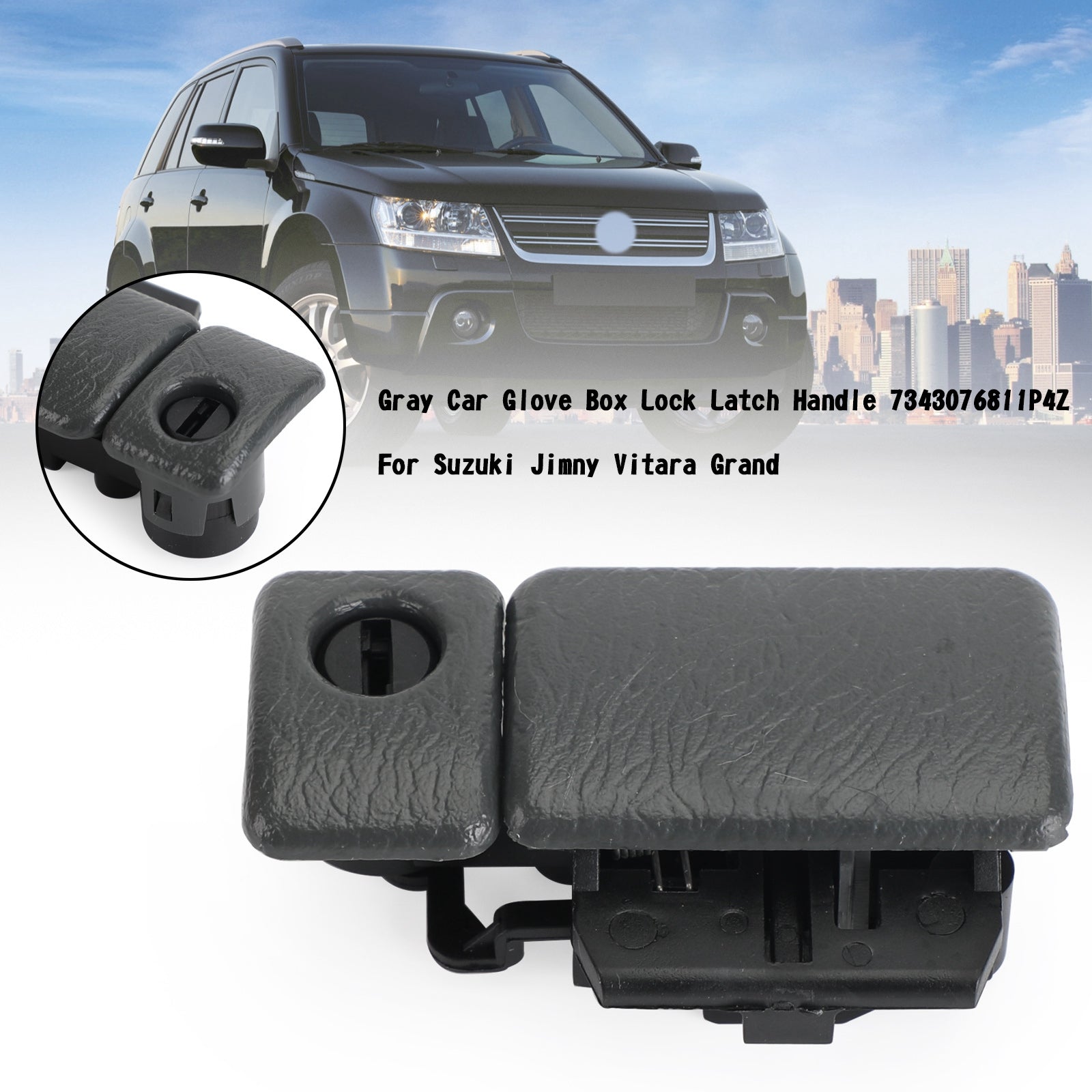 Gray Car Glove Box Lock Latch Handle 7343076811P4Z For Suzuki Jimny Vitara Grand Generic