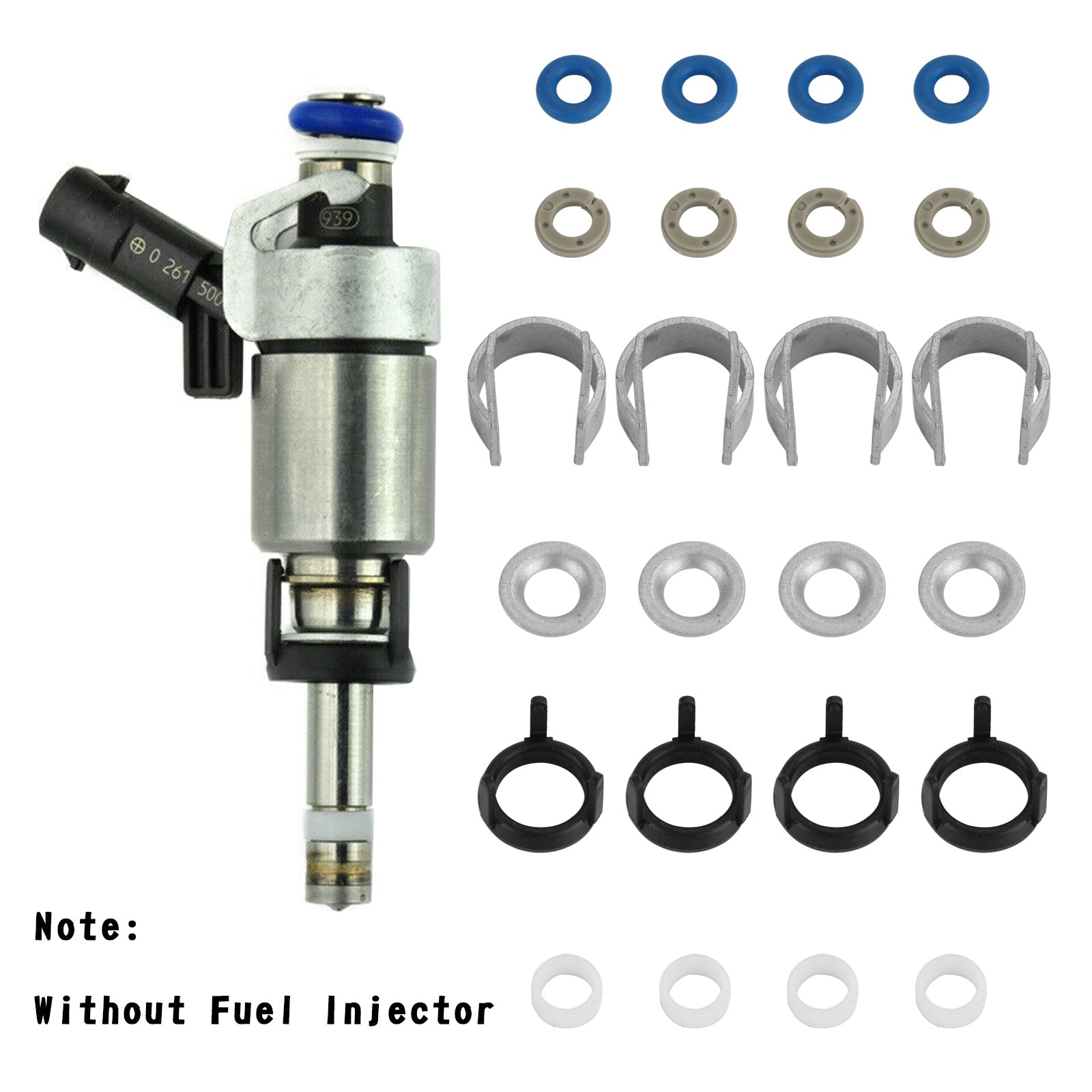 4 Uds. Kits de reparación de juntas tóricas para inyectores de combustible compatibles con Audi A3 A4 A5 A7 VW Jetta GTI genérico