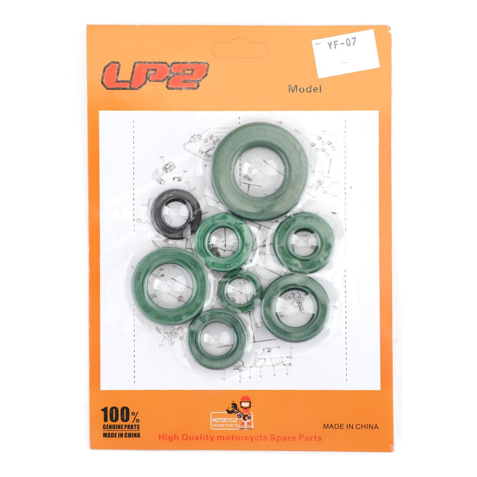 Engine Oil Seal Kit Set 8pcs Seals for Honda CR80R CR85R 1986-2007 cr 80r 85r Generic