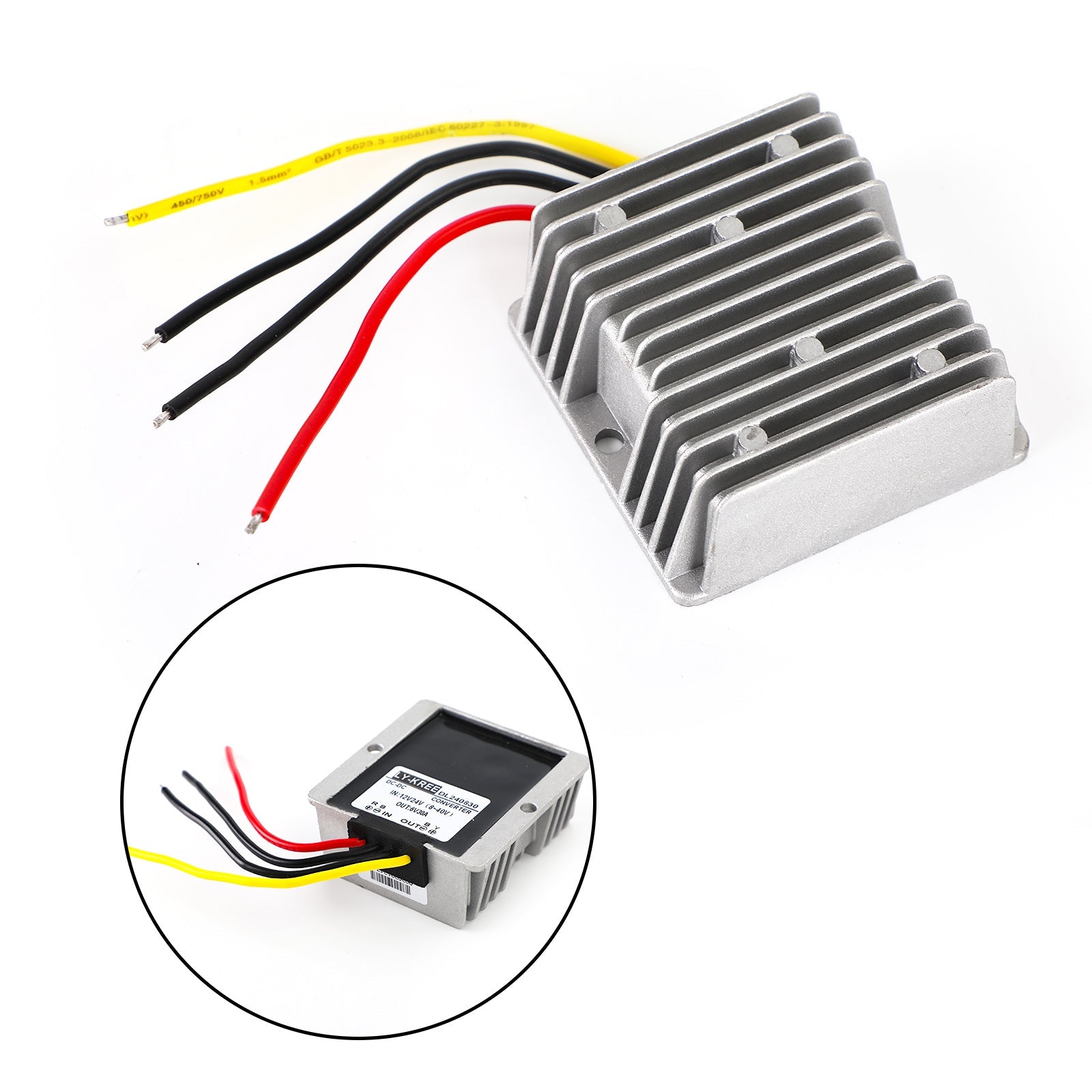 30A Waterproof DC/DC Converter Power Supply Regulator 12V/24V Step Down To 6V