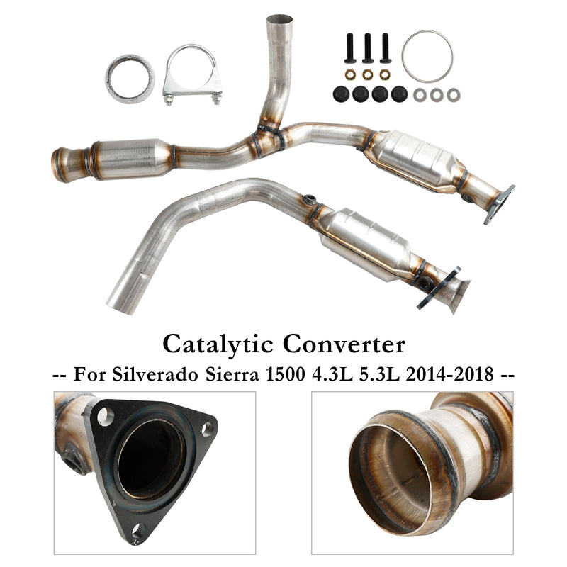 Catalytic Converter For Chevy Silverado GMC Sierra 1500 4.3L 5.3L 2014-2018