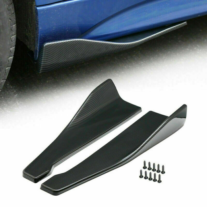 48cm Skirt Spoiler Rear Lip/Side Extension Rocker Splitters Winglet Wings Carbon Generic