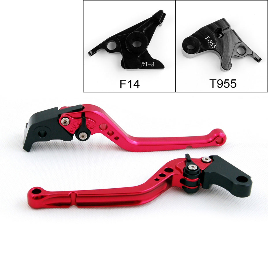 Long Brake Clutch Levers For Triumph Speed Triple Four DAYTONA 955i Black Generic