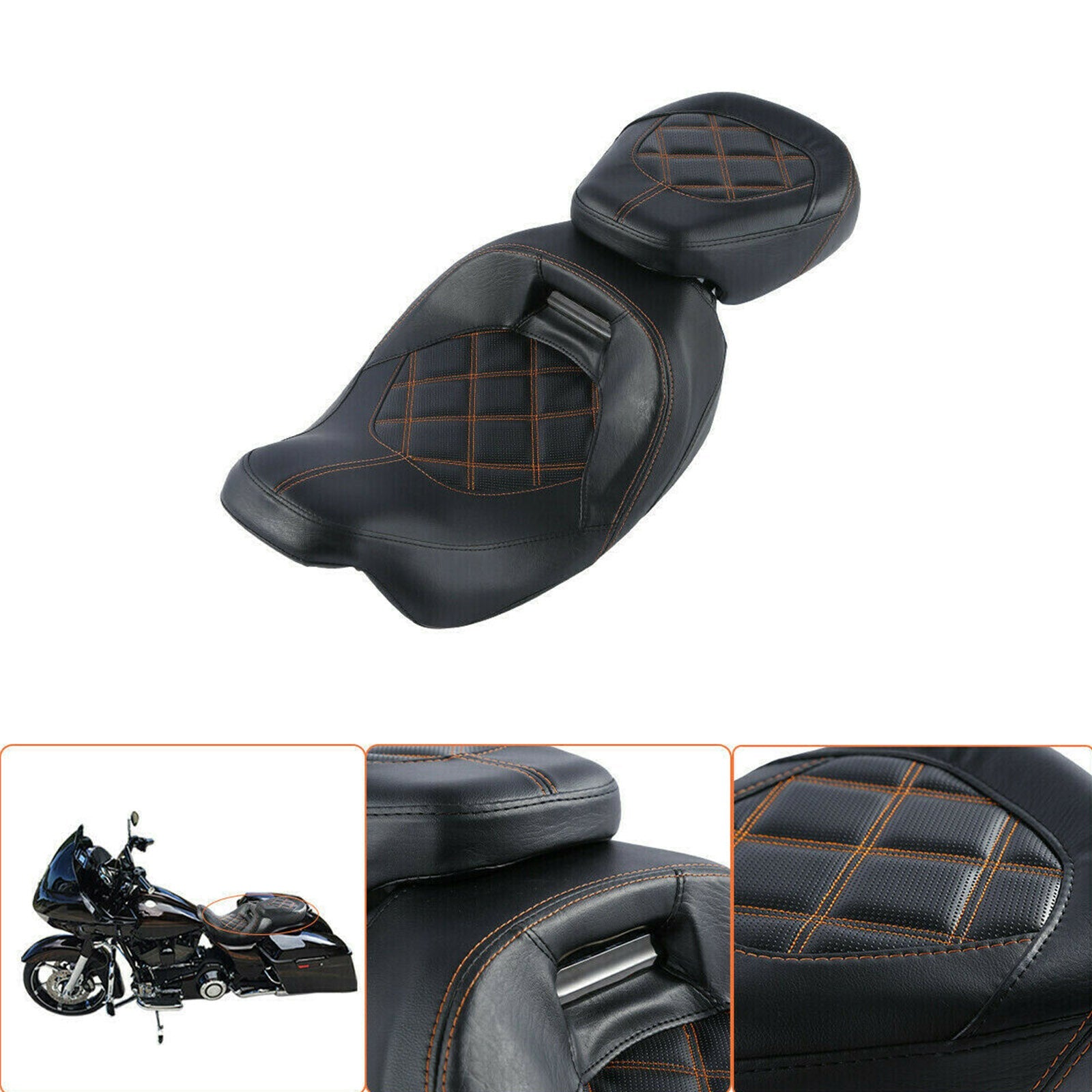 2009-2020 Harley Touring Cvo Road Glide Fltr Rider Passenger Seat Split Two Pcs Generic