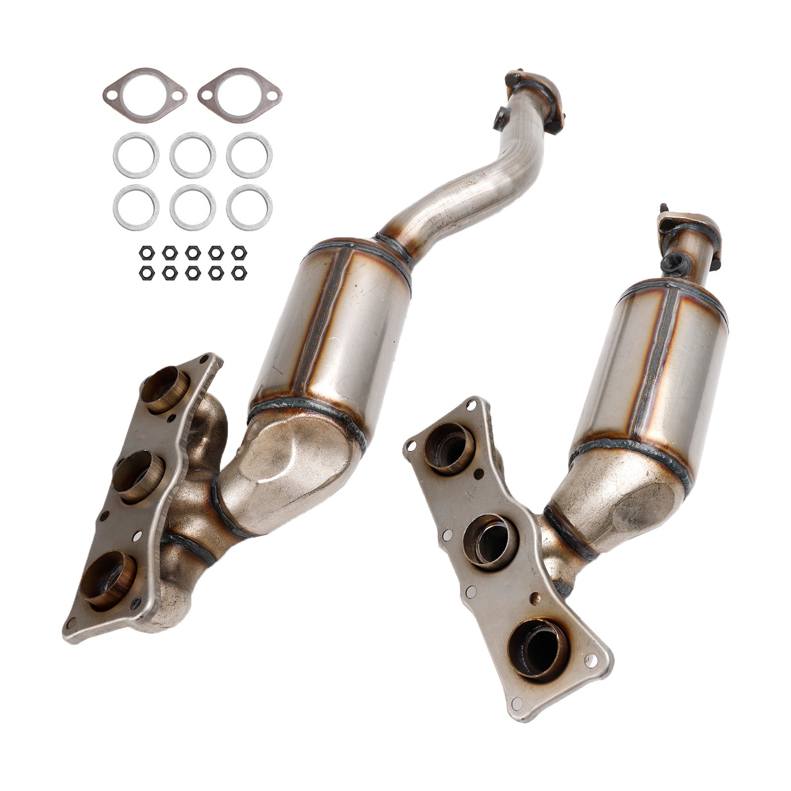 Pair Manifold Catalytic Converter 10H22-134 10H22-135 For BMW 328i 2007-2012