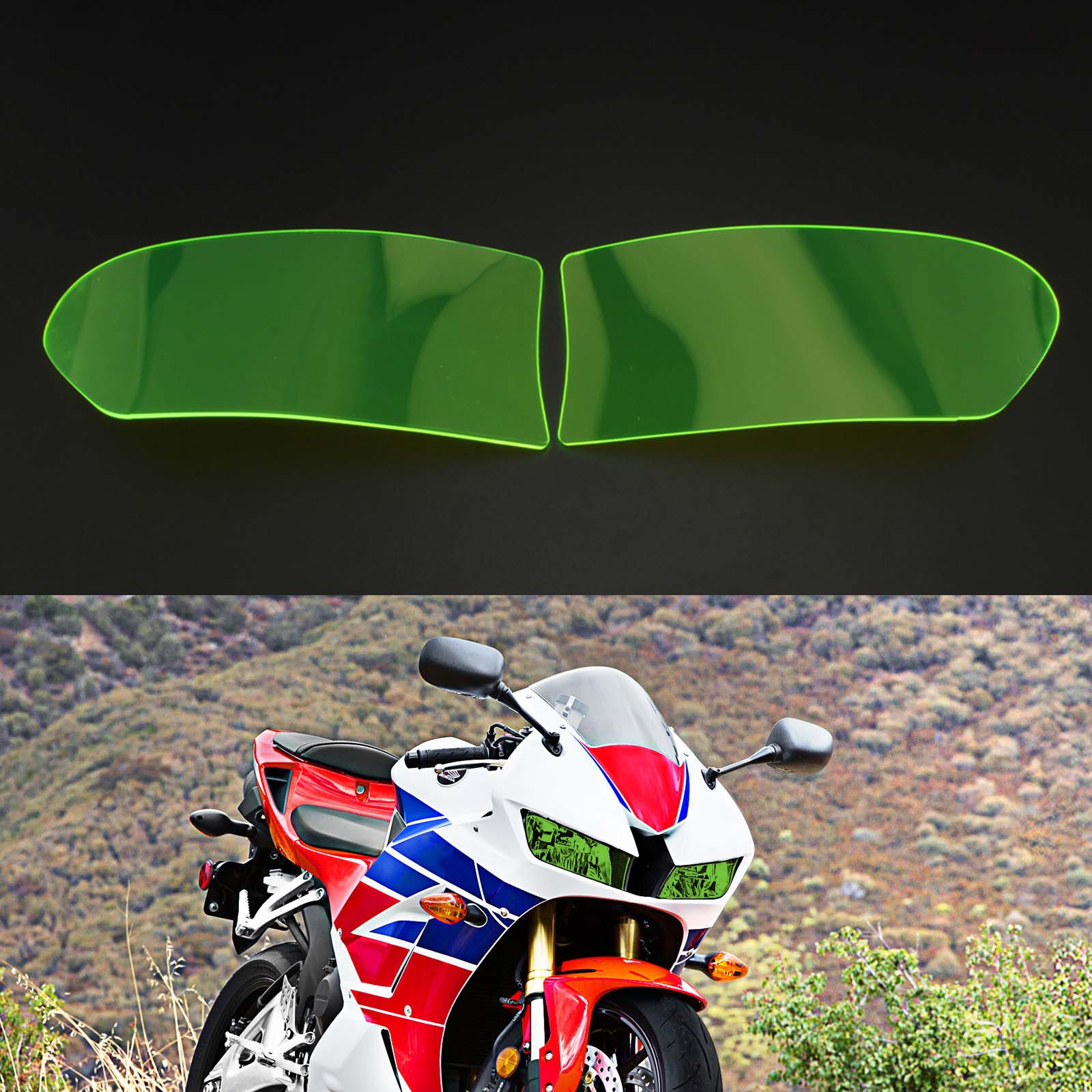 Front Headlight Lens Guard Protector Lens Fit For Honda Cbr 600 Rr 13-18 Smoke Generic