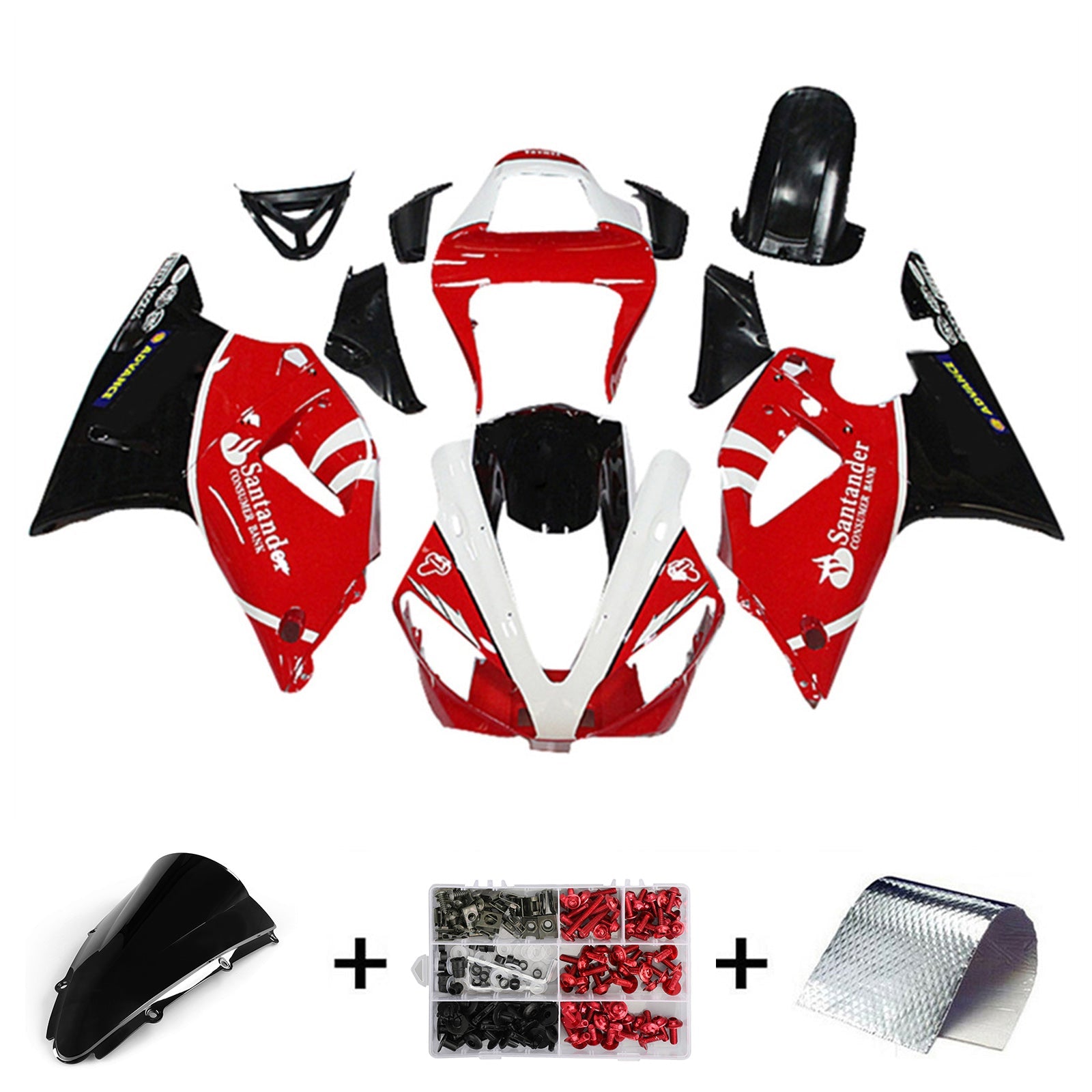 Yamaha YZF 1000 R1 2000-2001 Fairing Kit Bodywork Plastic ABS