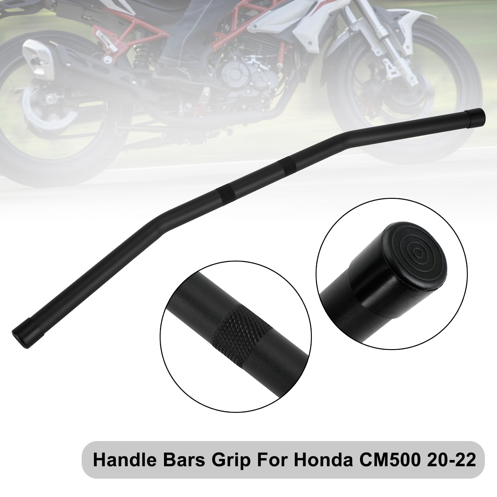 Honda Cm500 2017-2022 Universal 7/8" 22Mm Barras de Arrastre para Moto Manillar Negro