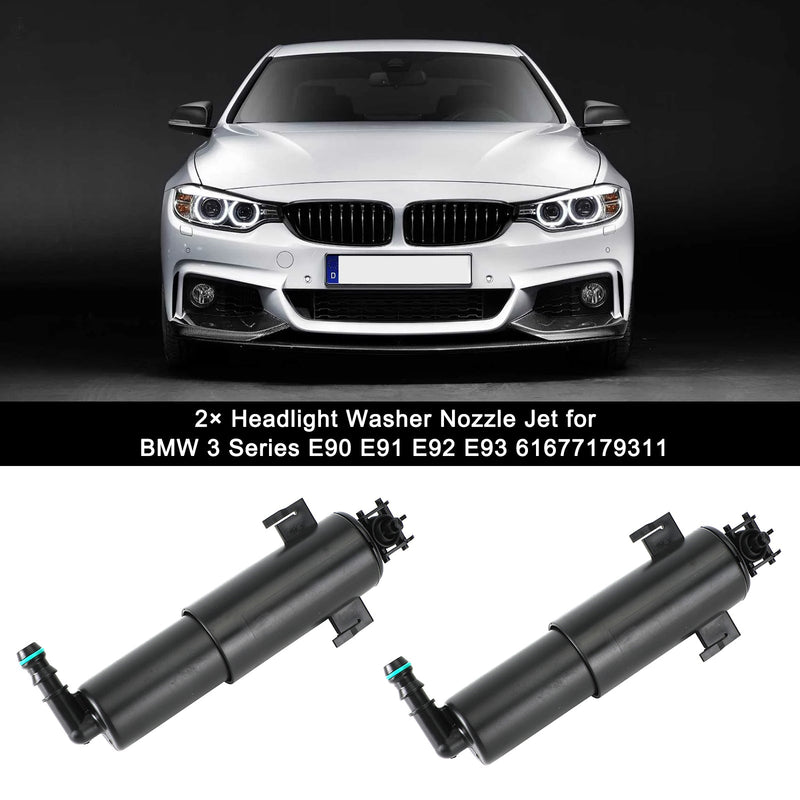 2?? Headlight Washer Nozzle Jet for BMW 3 Series E90 E91 E92 E93 61677179311 Generic