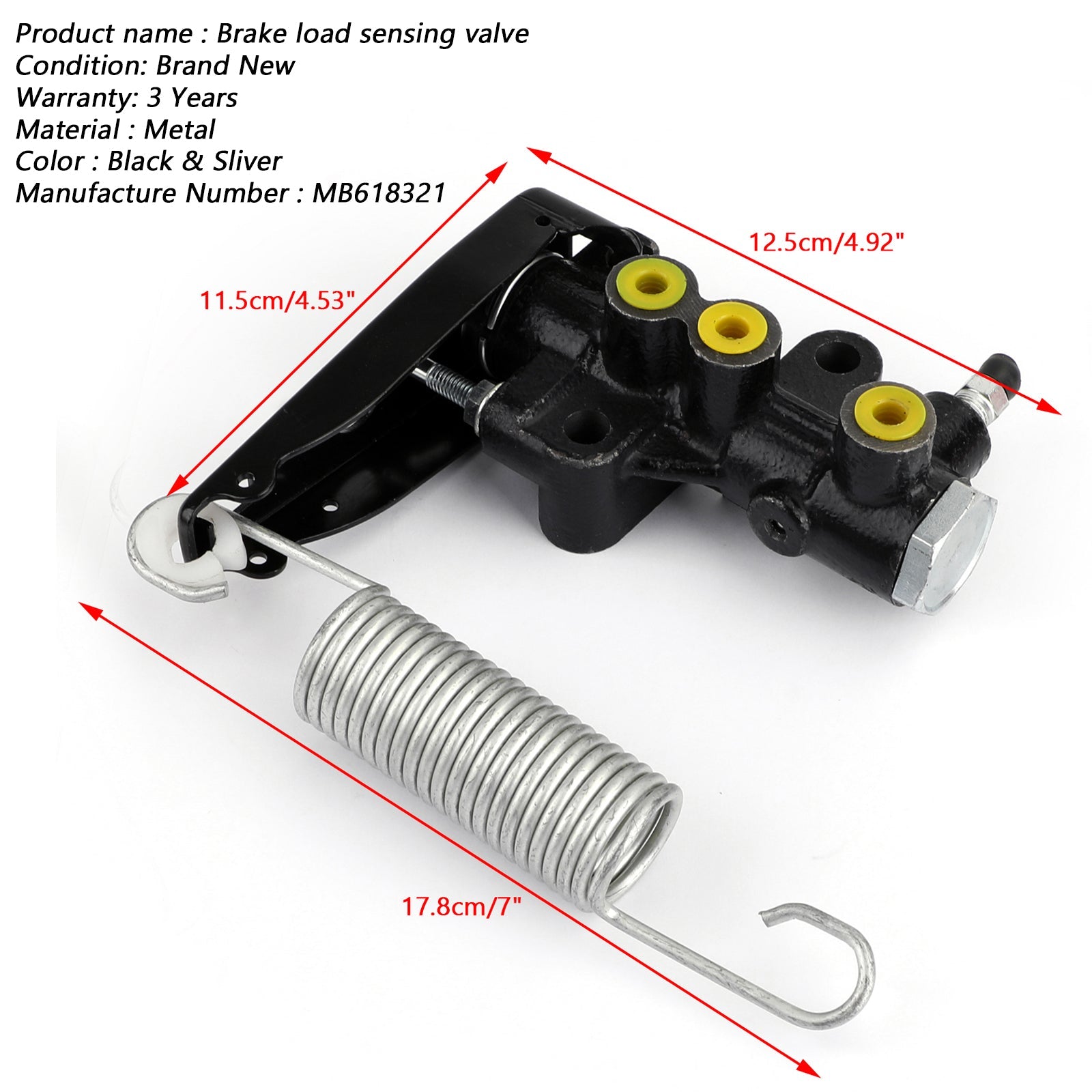 صمام التناسب لاستشعار حمل الفرامل MB618321 لميتسوبيشي L200 Triton Generic