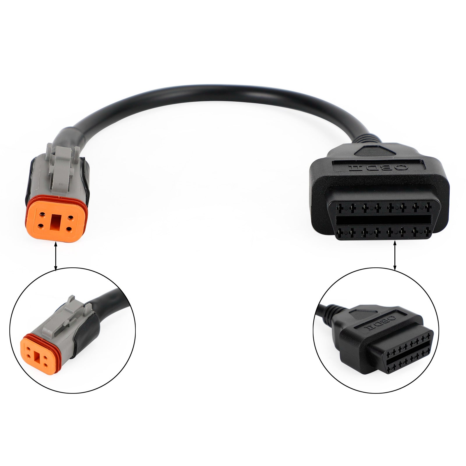 OBD2 6 Pin Diagnostic Plug Adapter For SUZUKI Motorcycle Scooter ATV Cable