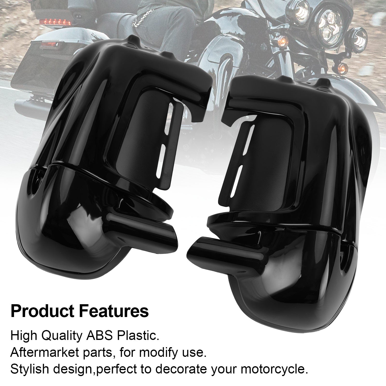 Harley Street Glide Touring 1983-2013 Lower Vented Leg Fairings 6.5" Speaker Box Pods Generic