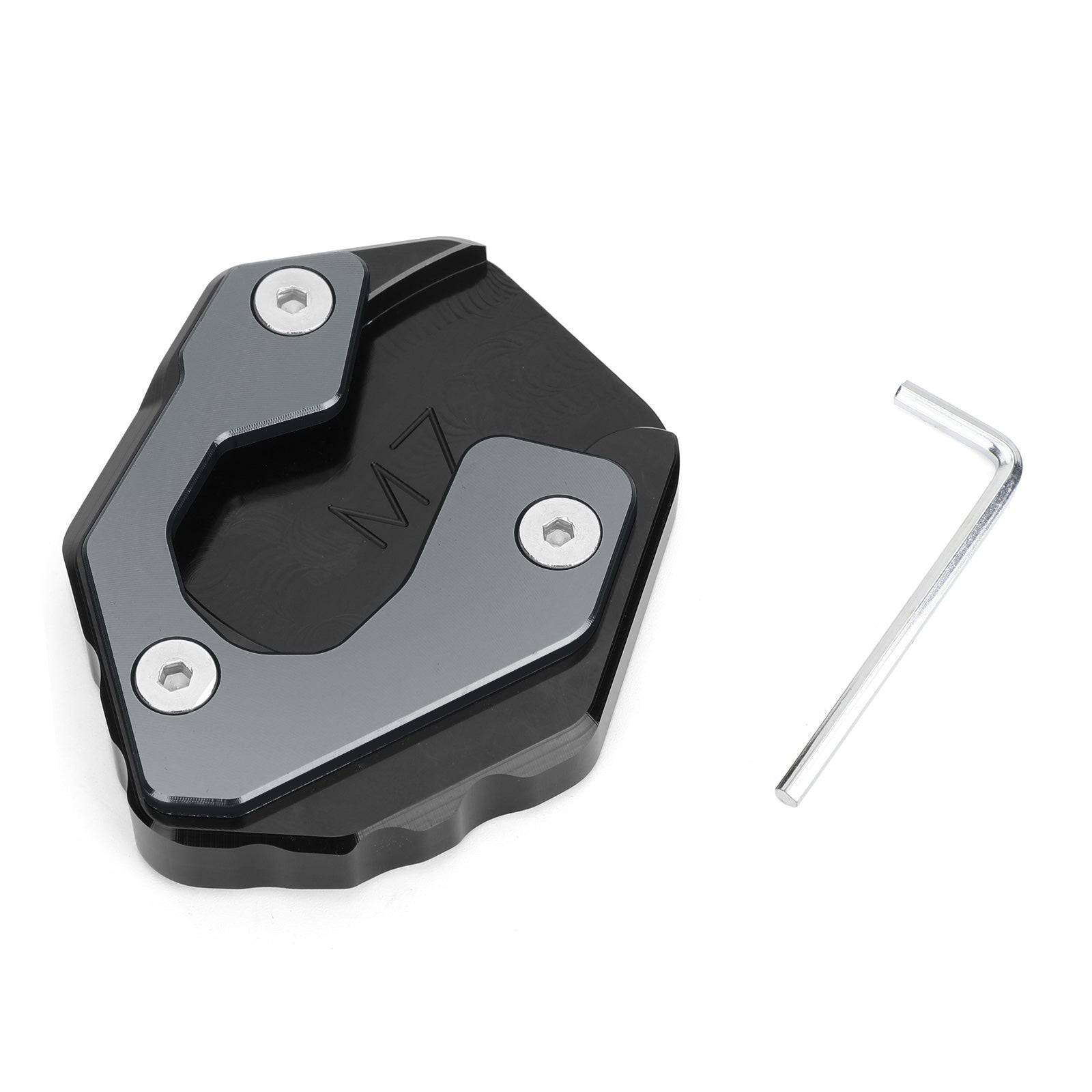 Kickstand Side Stand Extension Pad For Yamaha MT-07 FZ-07 Kickstand Side Stand Extension Pad Plate For Yamaha MT-07 FZ-07 Titanium Generic