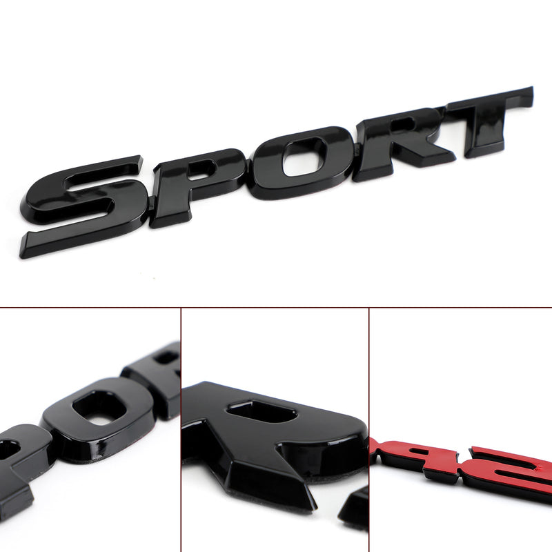 3D Sport Logo Coche Tronco Puerta trasera Emblema Insignia Calcomanía Calcomanía Carbono