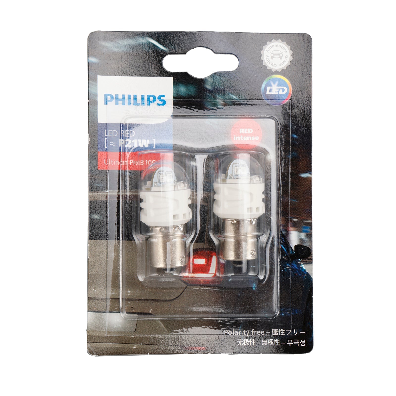 For Philips 11498RU31B2 Ultinon Pro3100 LED-RED P21W BA15s 12V