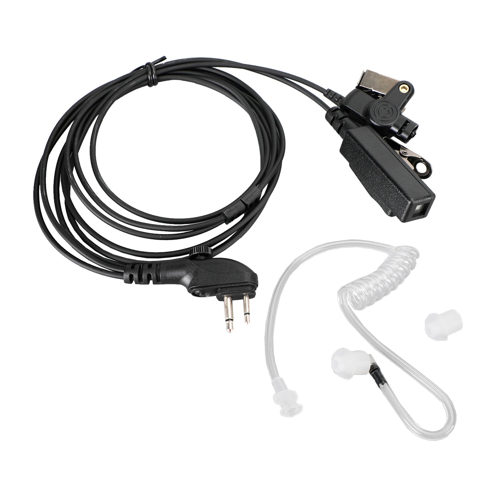 Auriculares de tubo de aire acústico PTT aptos para HYT TC-518 TC-580 TC-600 TC-610 TC-618