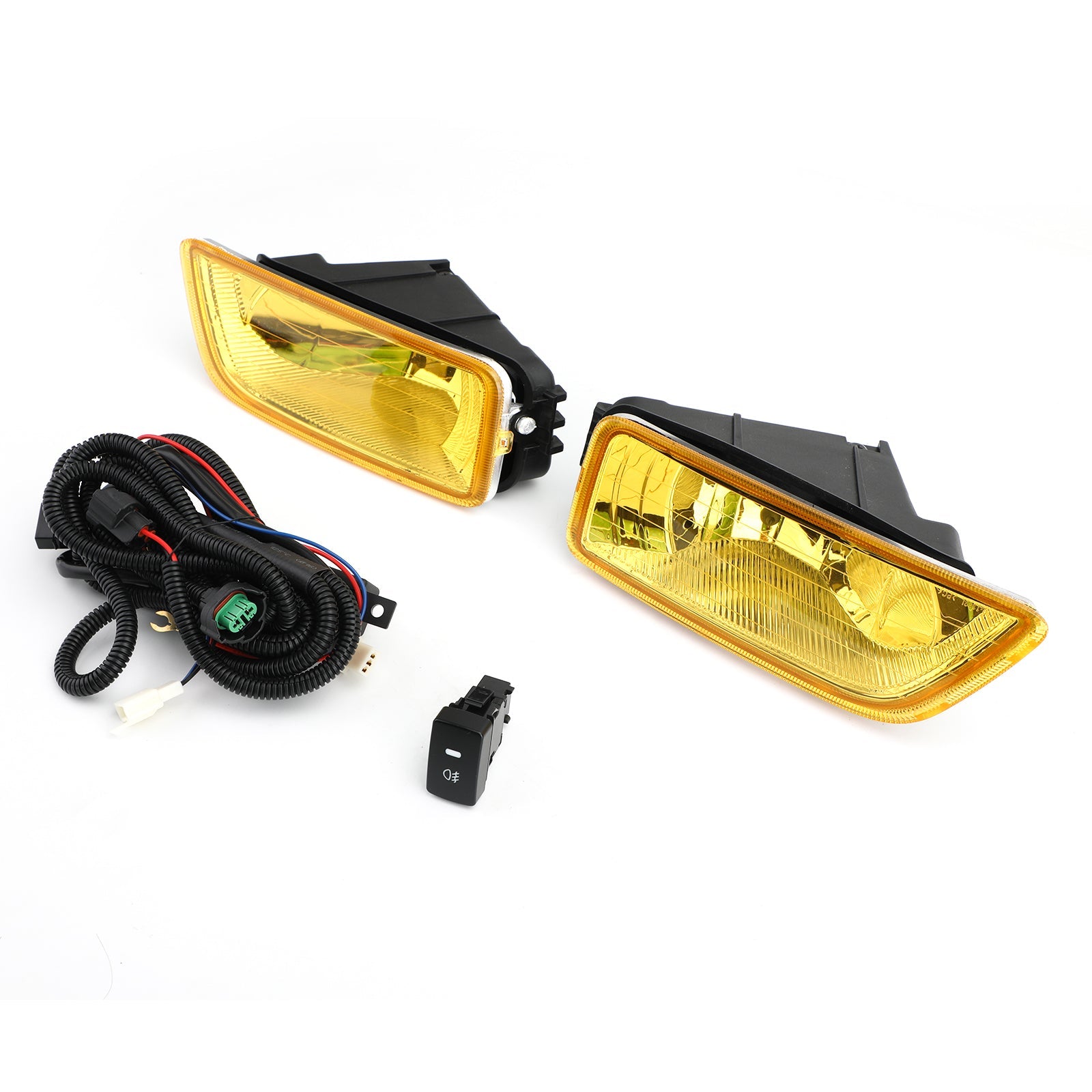 Yellow Lens Fog Lights + Switch For 2003-2007 Honda Accord / 2004-2008 Acura TL Generic