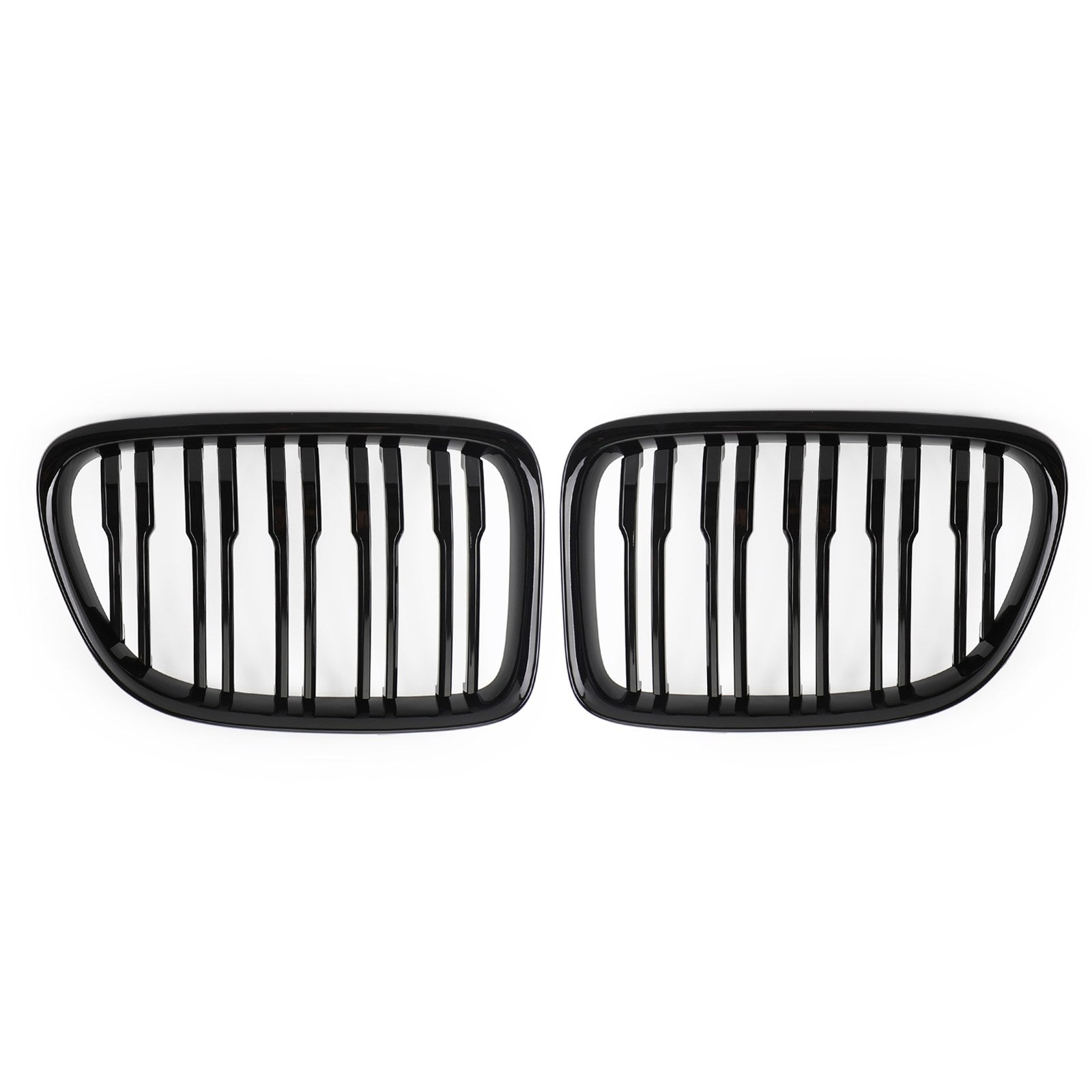 Gloss Black Dual Slats Front Hood Kidney Grill Grille Fit BMW X1 E84 2009-14 SUV Generic