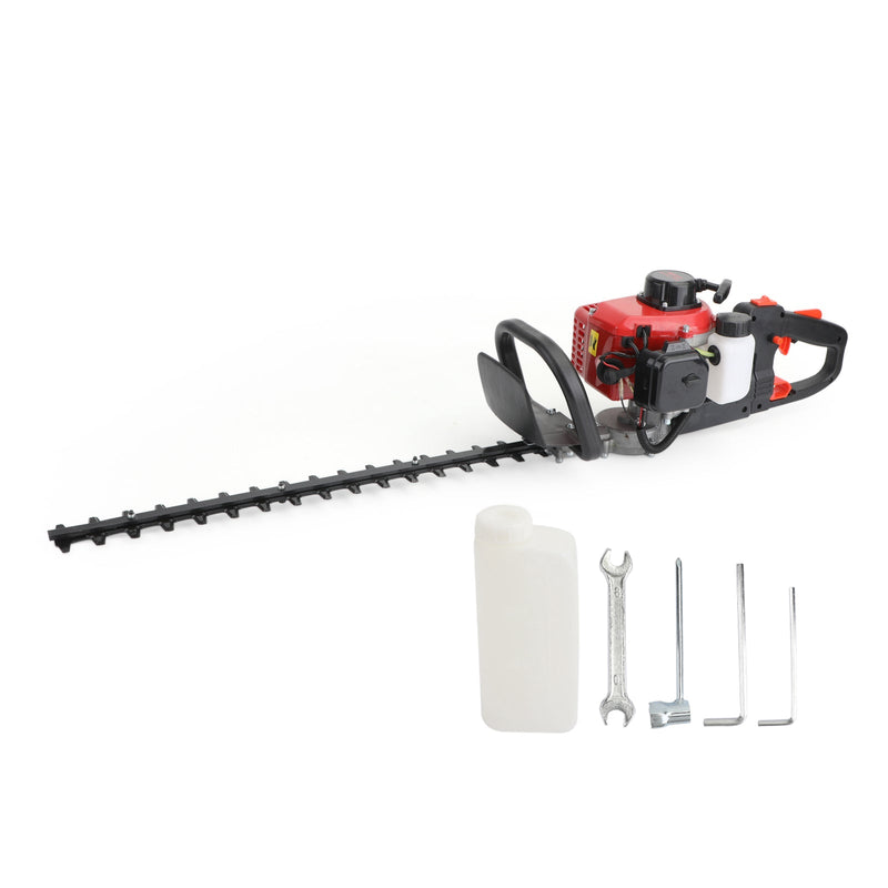 26cc Gas 24" Double Sided Blade Hedge Trimmer Recoil Gasoline Trim Blade