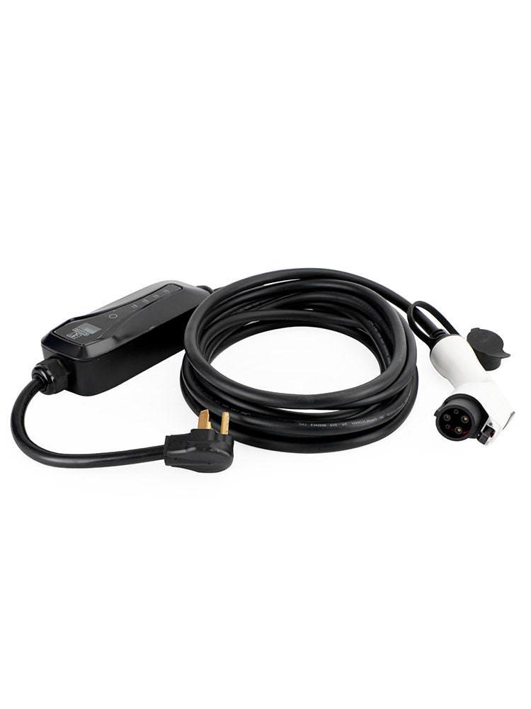 Cable de carga EV con enchufe estadounidense, 32A, 240V, J1772, cargador de coche eléctrico con enchufe estadounidense, 25 pies