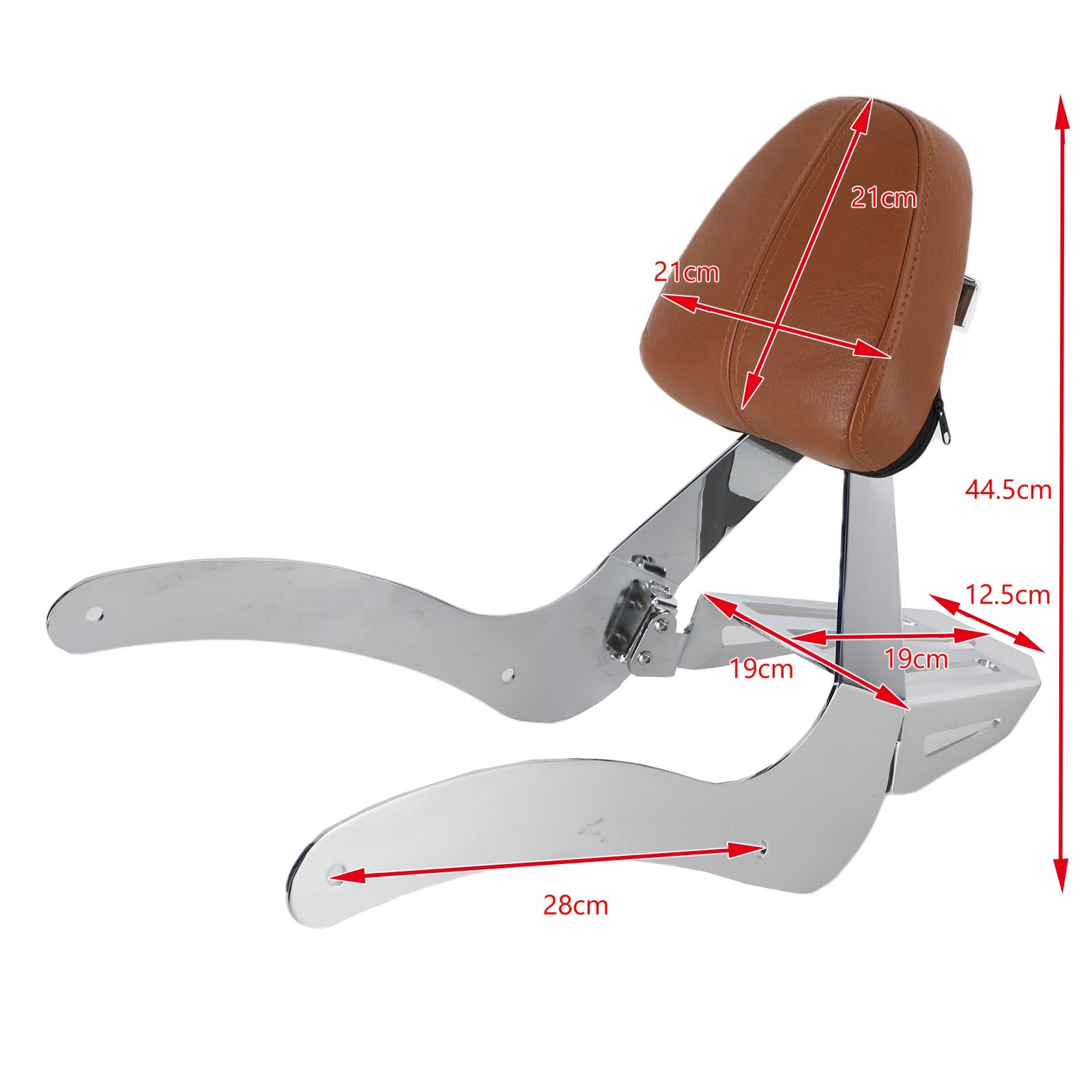 Passenger Backrest Sissy Bar fit for Indian Scout 2015-2020 Scout Sixty ABS Generic